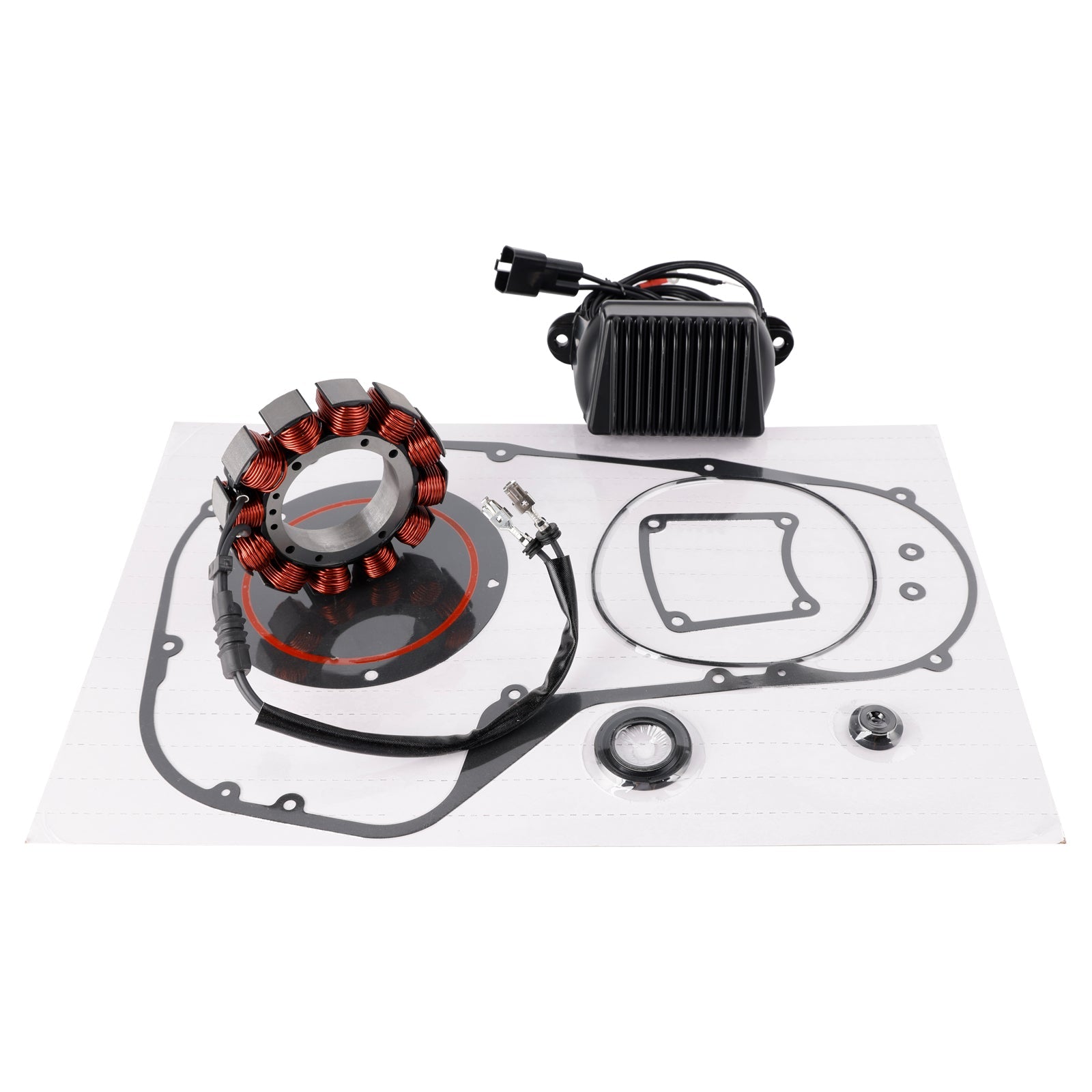 Kit de junta de estator y regulador de voltaje ultra para Electra Glide Classic Touring 1997 (números de pieza : 2997088D y 74519-88B).