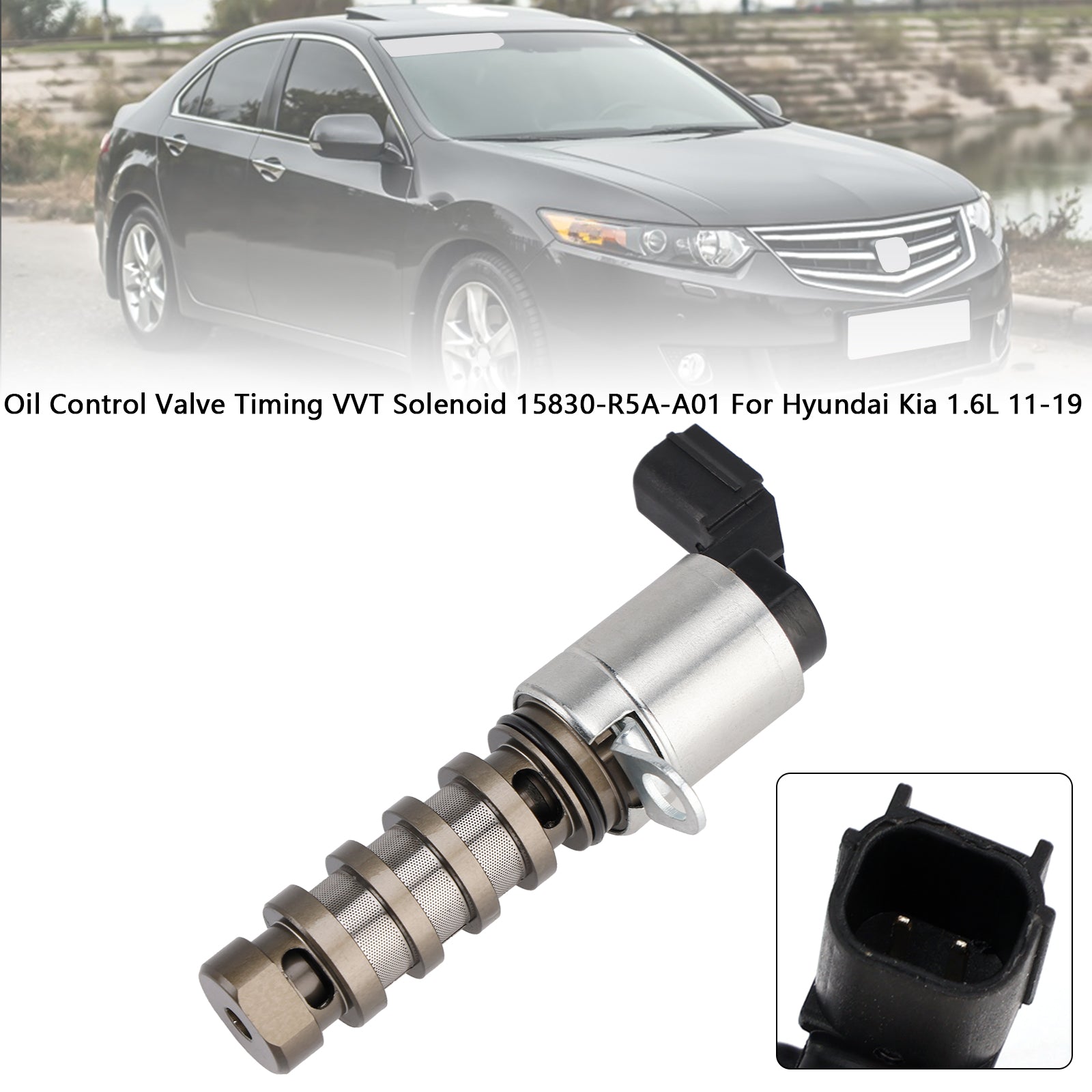 Électrovanne de distribution d'huile VVT 15830-R5A-A01 pour Honda Accord 2008-2015