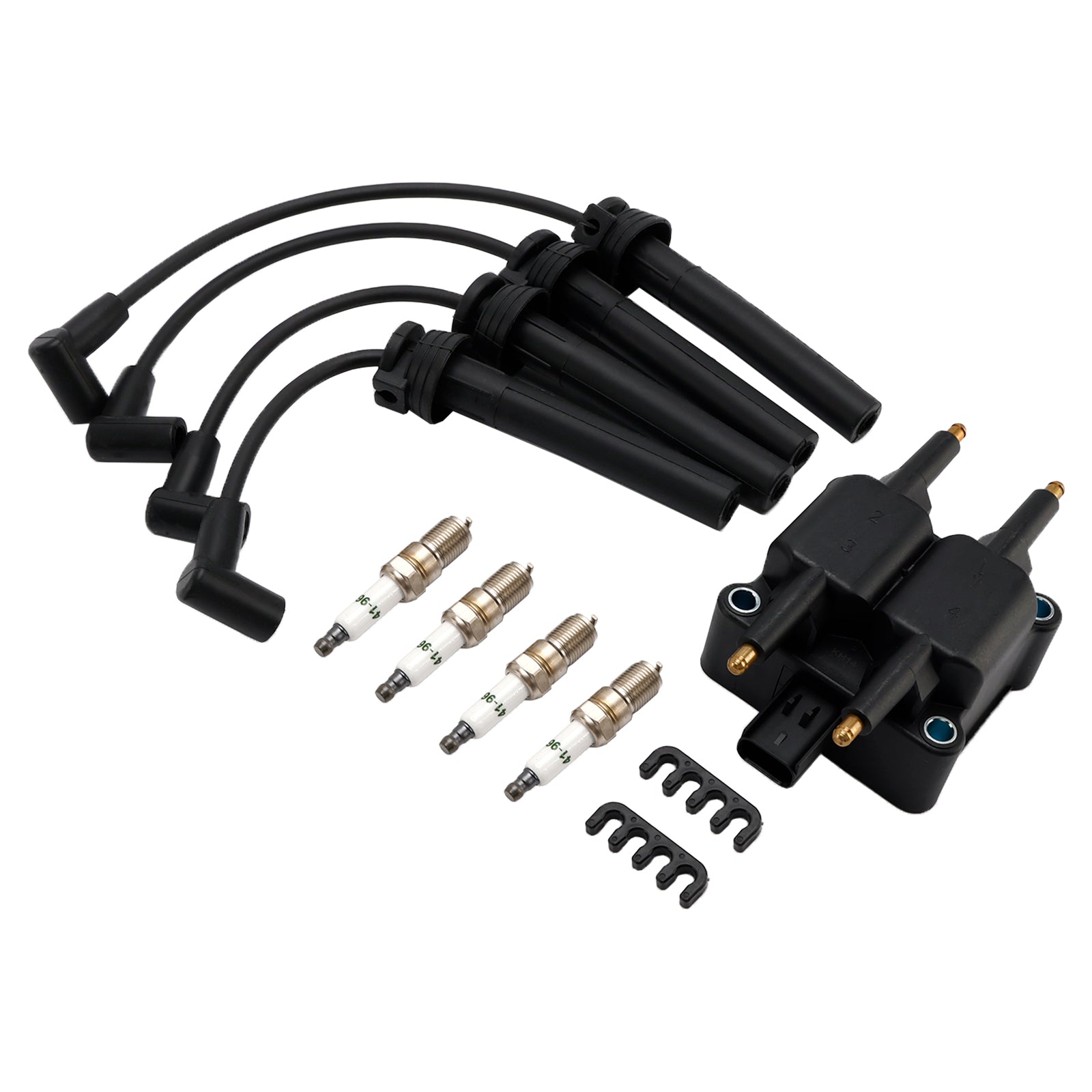 Ontstekingsspoel en bougiekabelset voor Dodge Ram 1500 Pickup (2004-2006) UF189 UF403 UF410