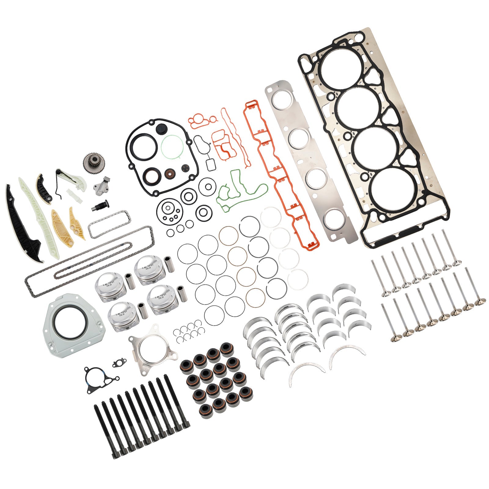 Kit di ricostruzione pistone motore per VW, Audi e Skoda 1.8 TSI BZB CDA CDH