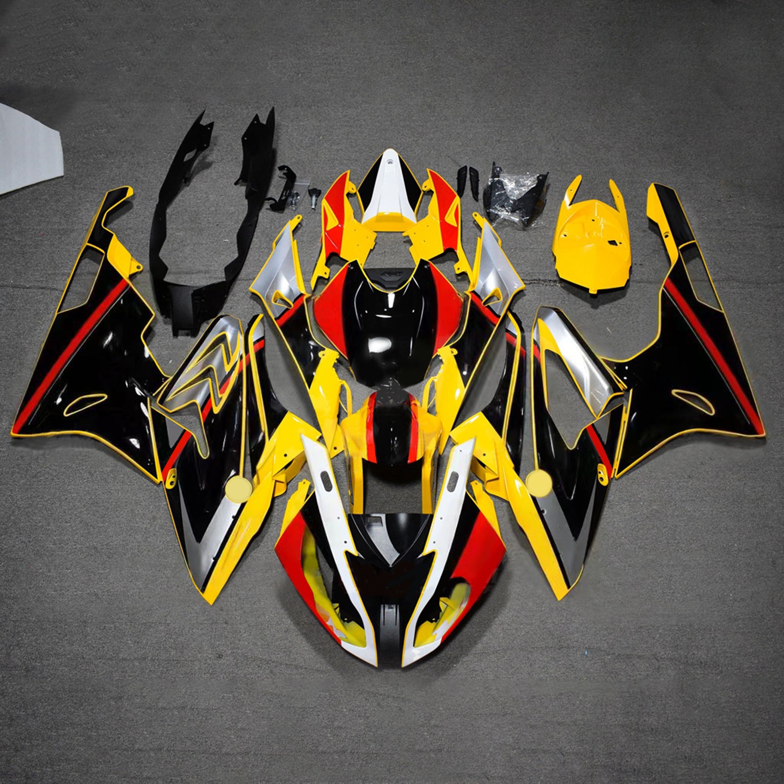 Kit de carénage injecté en plastique ABS pour BMW S1000RR 2017-2018