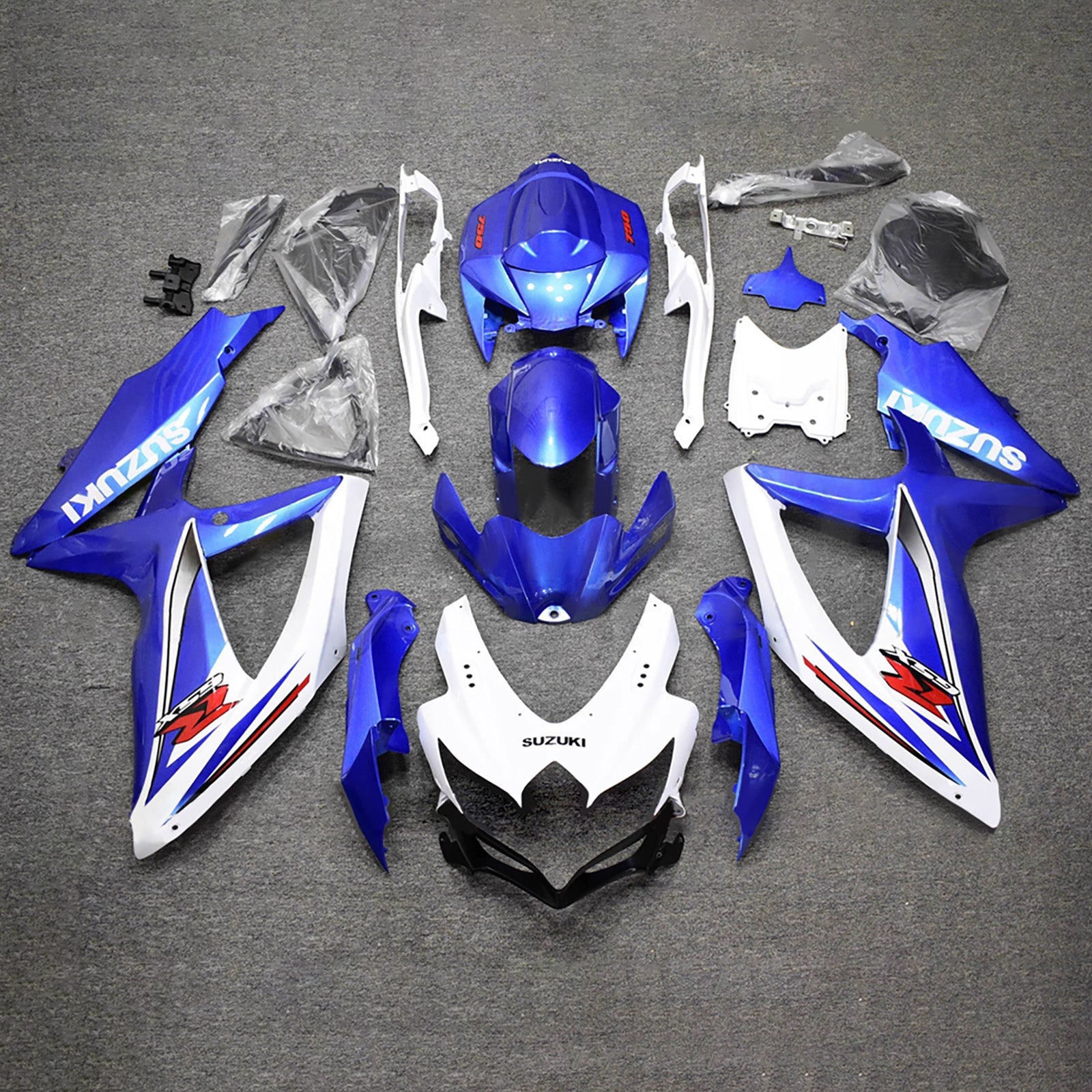 Kit de carénage injecté en plastique ABS pour Suzuki GSXR 600/750 2008-2010 K8