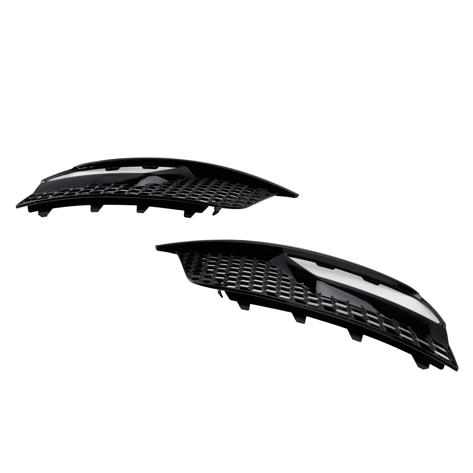 Beschermende roosters voor glanzende zwarte front mistlichten voor Audi A3 8V sedan 2013-2016