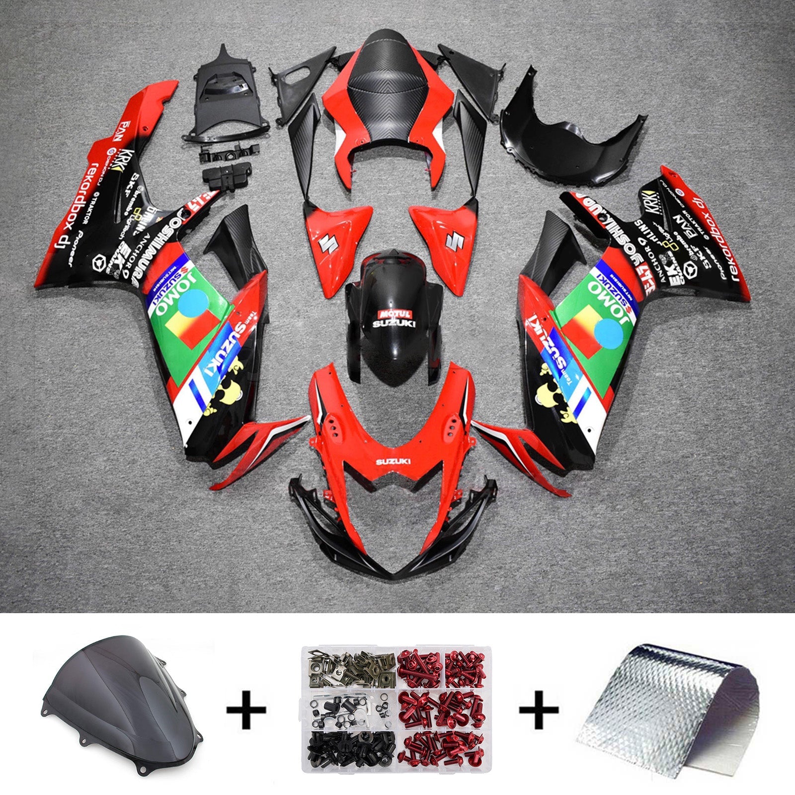 Kit de carénage injecté en plastique ABS pour Suzuki GSXR 600/750 2011-2026 K11
