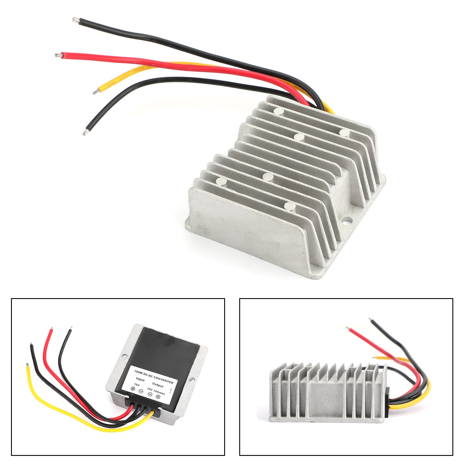 Imperméable 12V à 19V DC-DC Boost Alimentation Convertisseur 10A 190W Régulateur