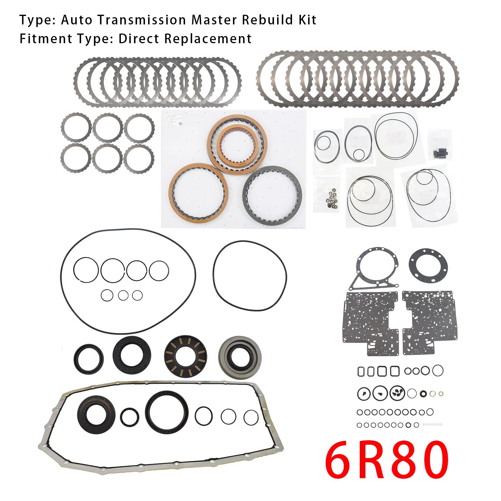 Kit di ricostruzione della trasmissione automatica 6R80, dischi'frizione per Ford Lincoln
