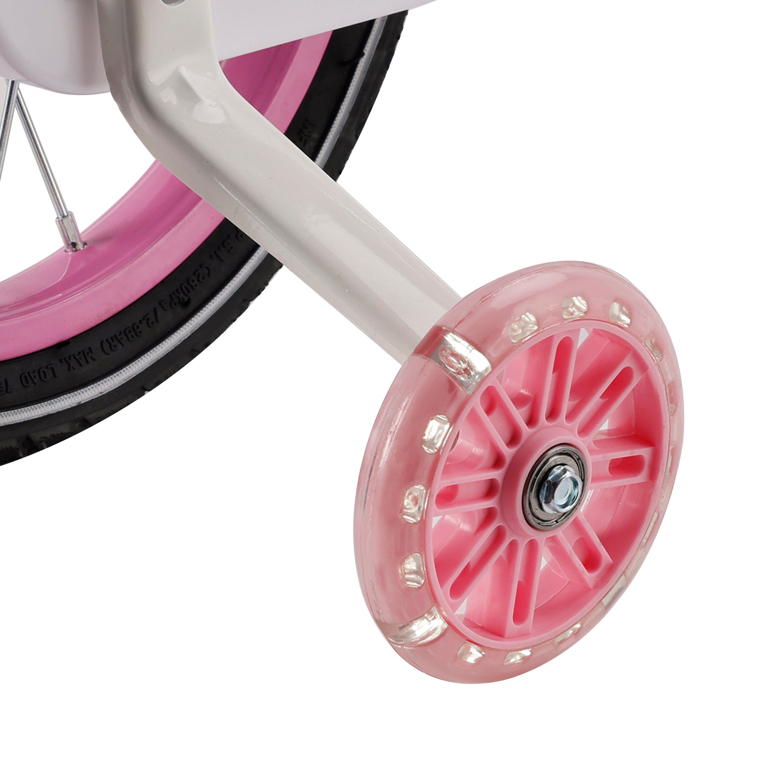Bicicleta de princesa evolutiva de 18 pulgadas - Manejo ajustable y silla de montar - rosa y morado - Garantía