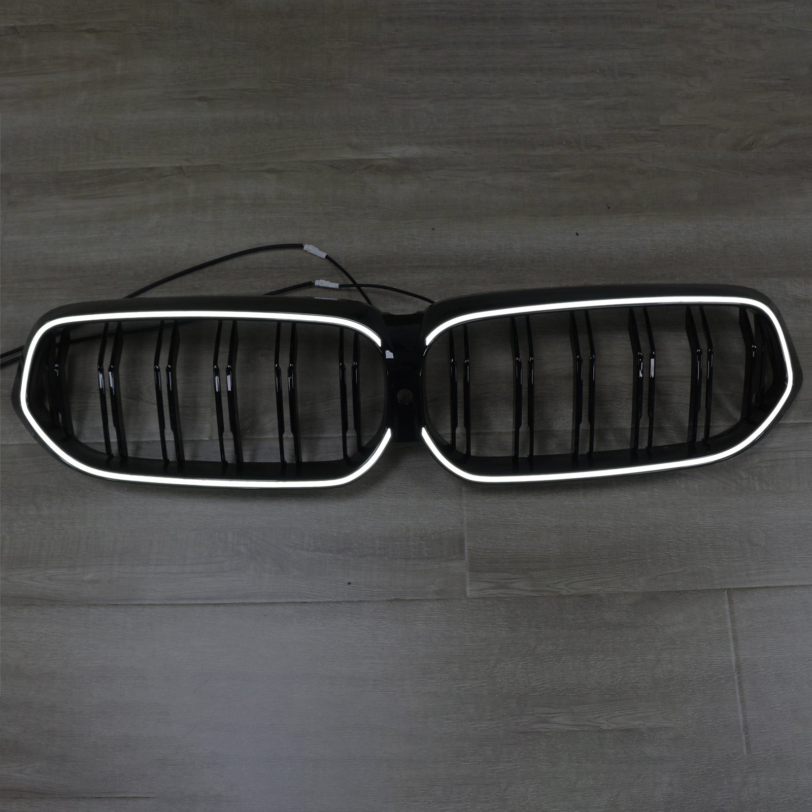 Grille de calandre avant noire à double lamelles pour BMW Série 6 G32 2020-2025