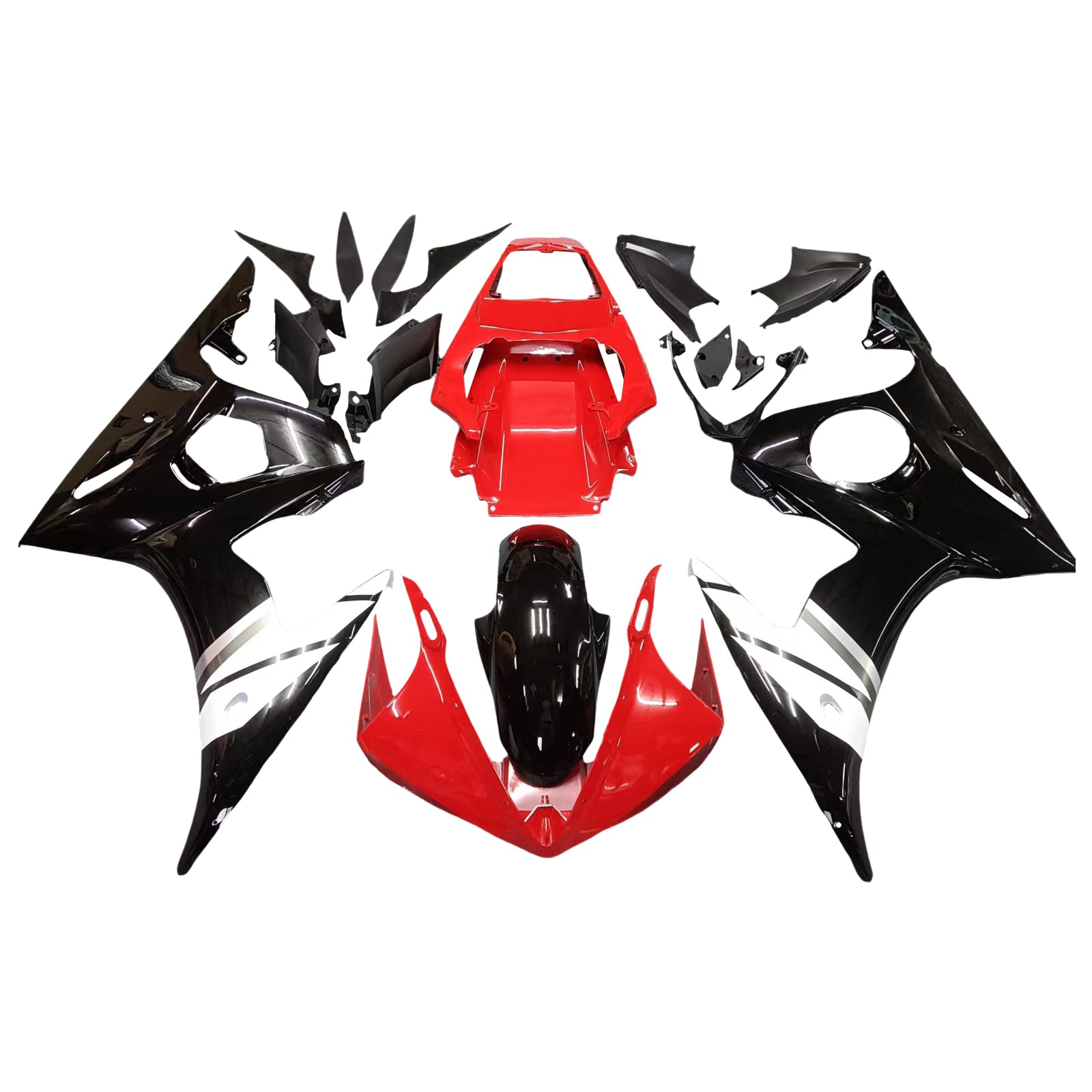 Kit de carénage moulé par injection pour Yamaha YZF R6 2003-2004 et R6S 2006-2009 (5#)