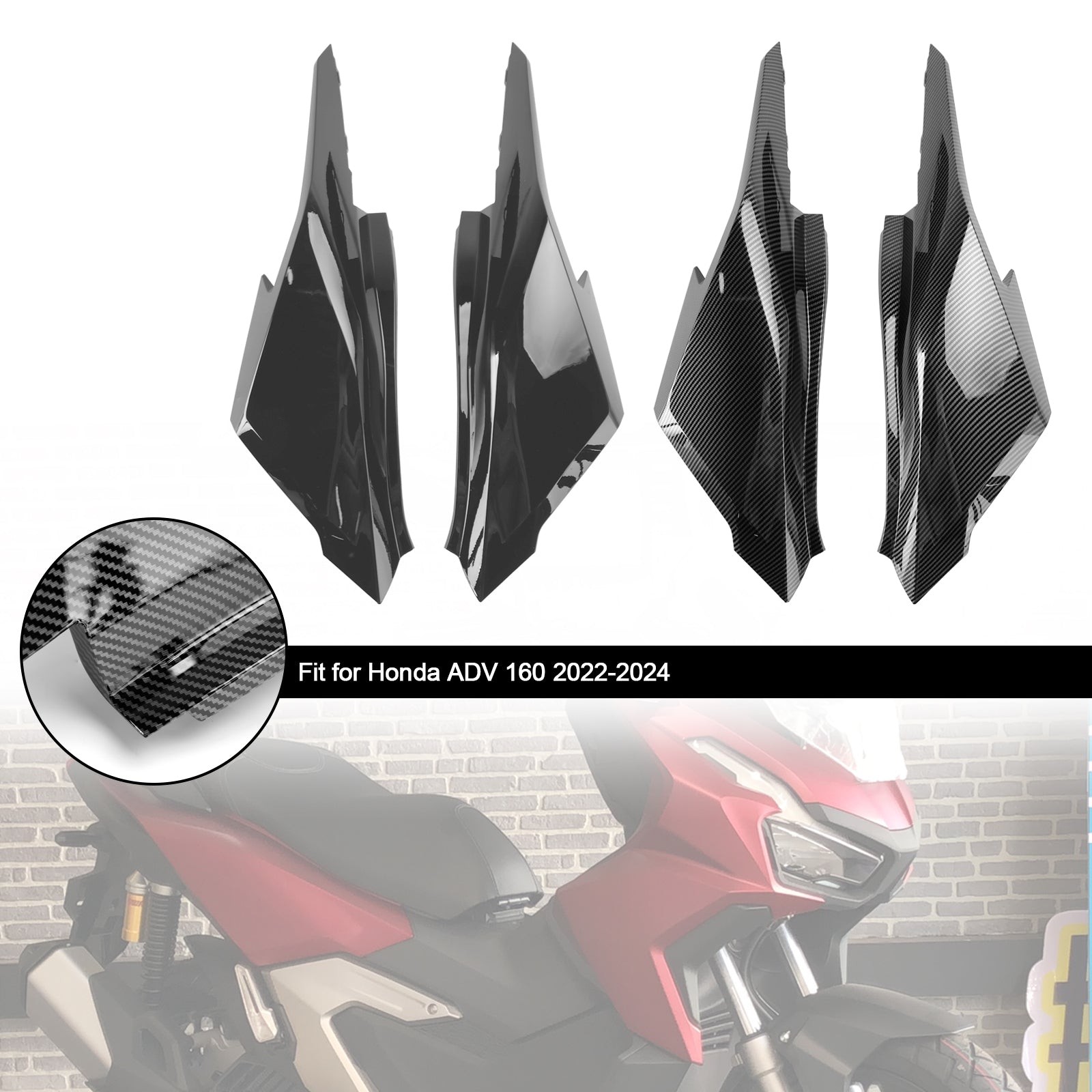 2023-2024 Honda ADV 160 Copertura del telaio laterale del sedile posteriore Carenatura