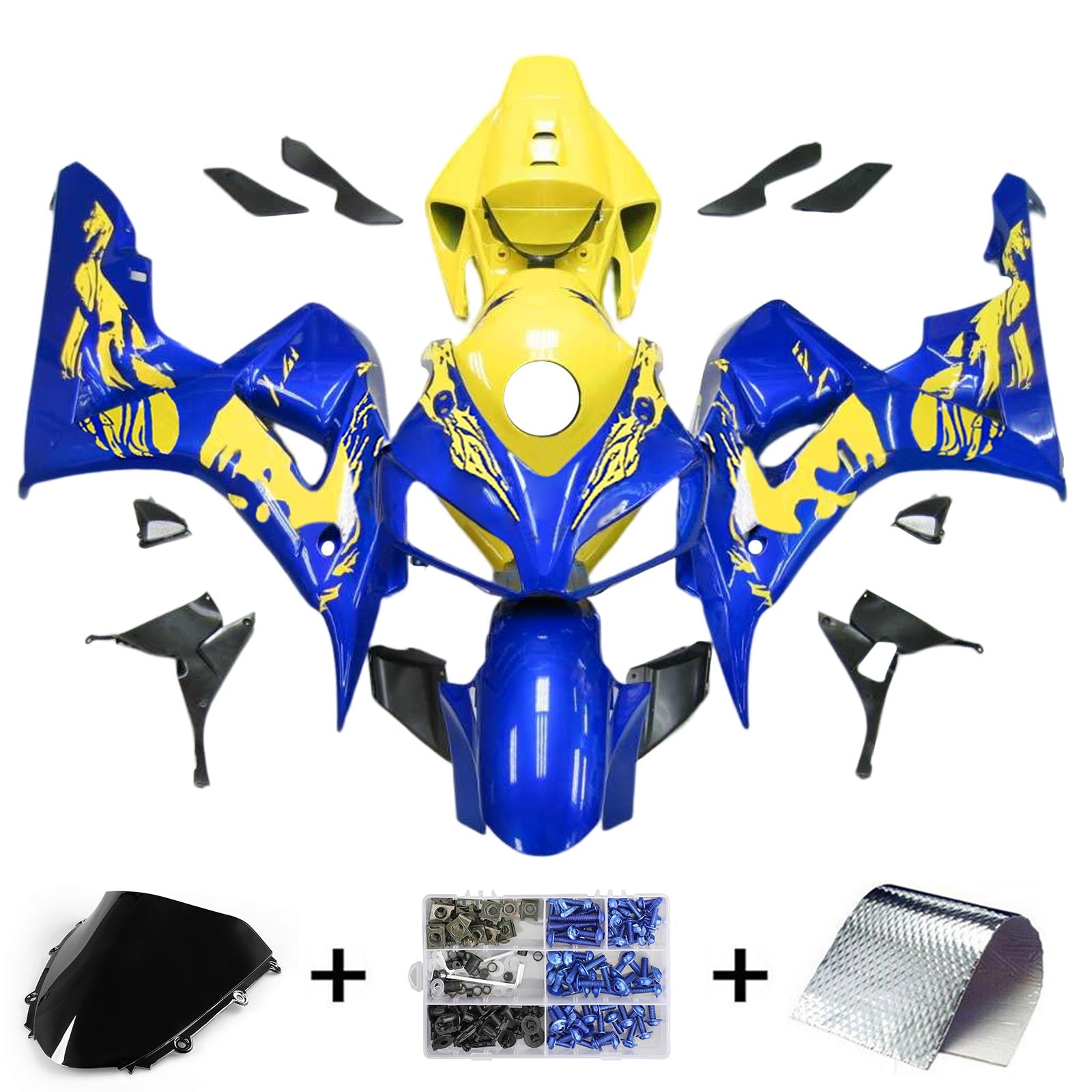 Kit de carénage injecté en plastique ABS pour Honda CBR1000RR 2006-2007