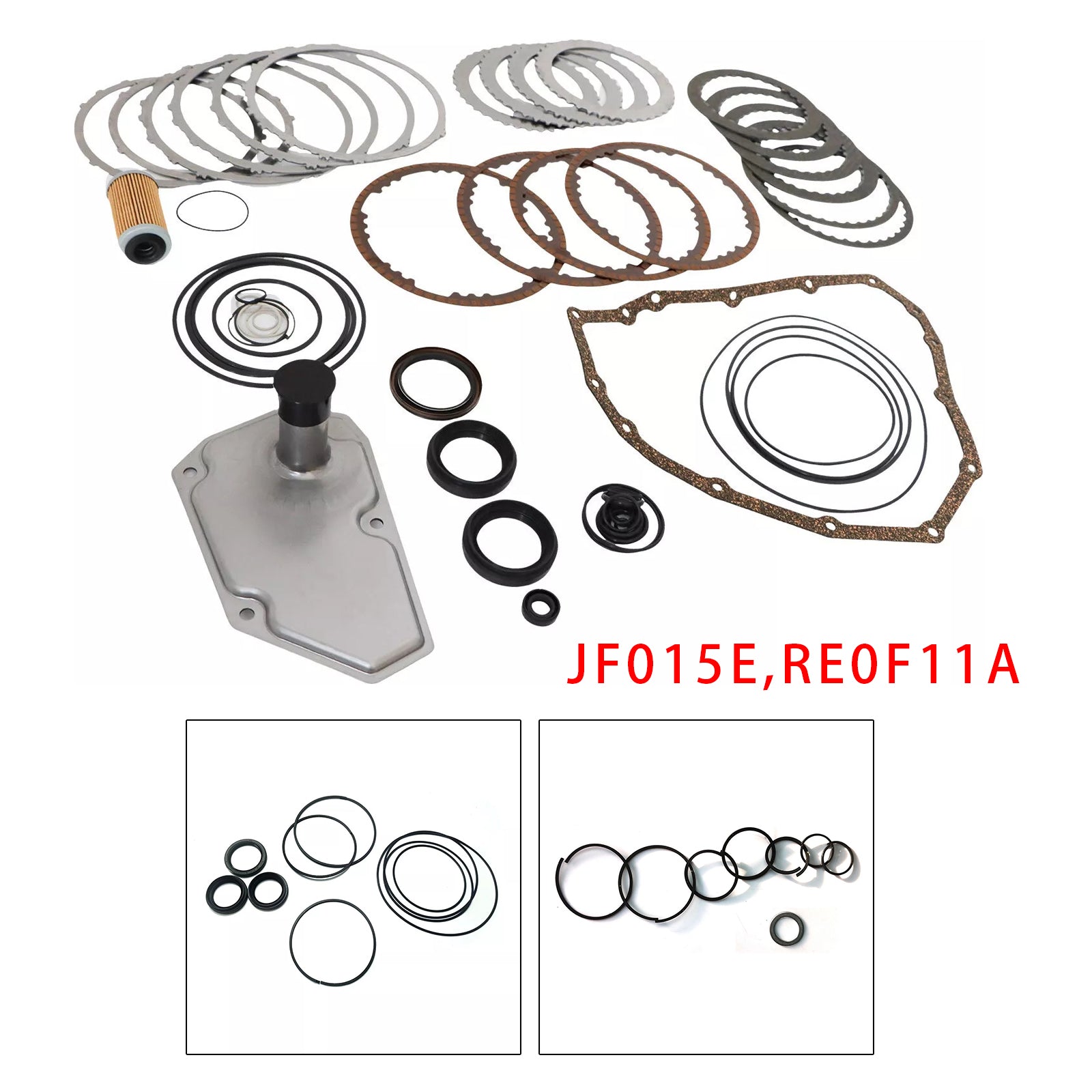 Kit de reconstruction de filtre de transmission et disque d'embrayage pour NISSAN JF015E RE0F11A 2.0
