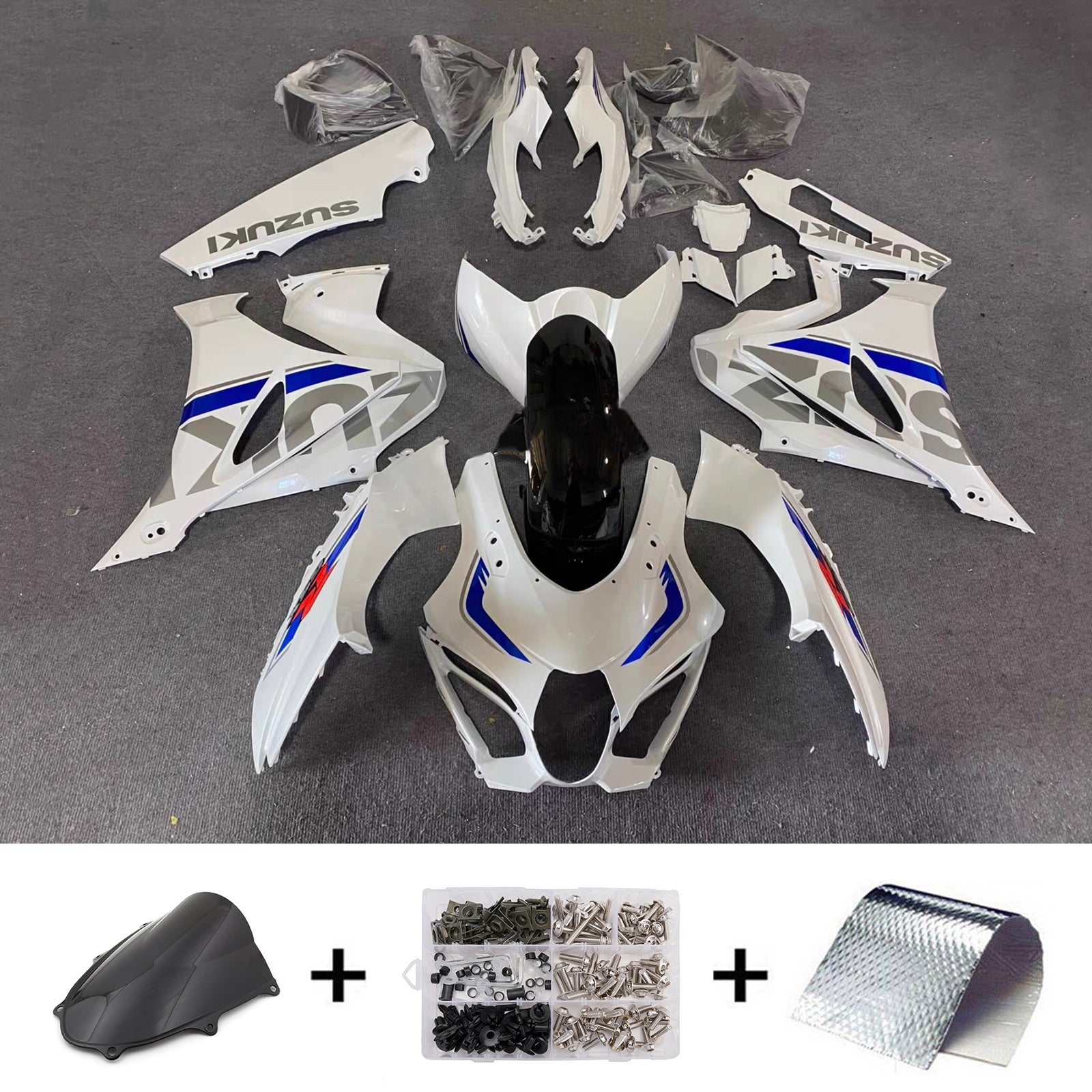 Kit de carénage injecté en plastique ABS pour Suzuki GSXR1000 2017-2025 K17
