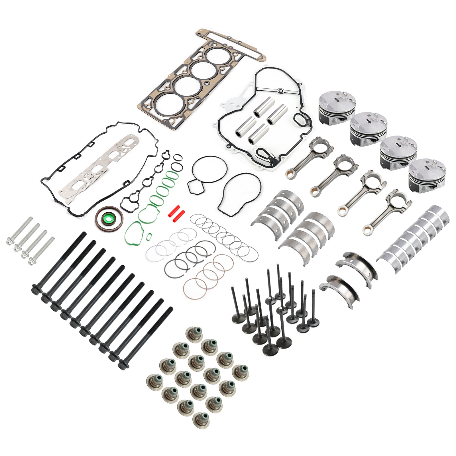 Kit guarnizioni valvola pistone revisione revisione motore Buick Chevrolet GMC 2.4L HS54874 HS26517PT