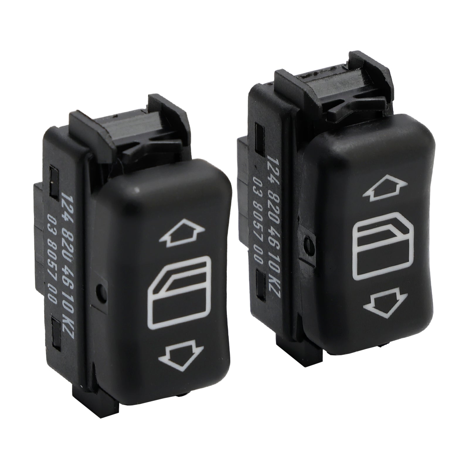 2X Botón de interruptor de ventana eléctrica de consola frontal para Mercedes Benz W124 S126 W190