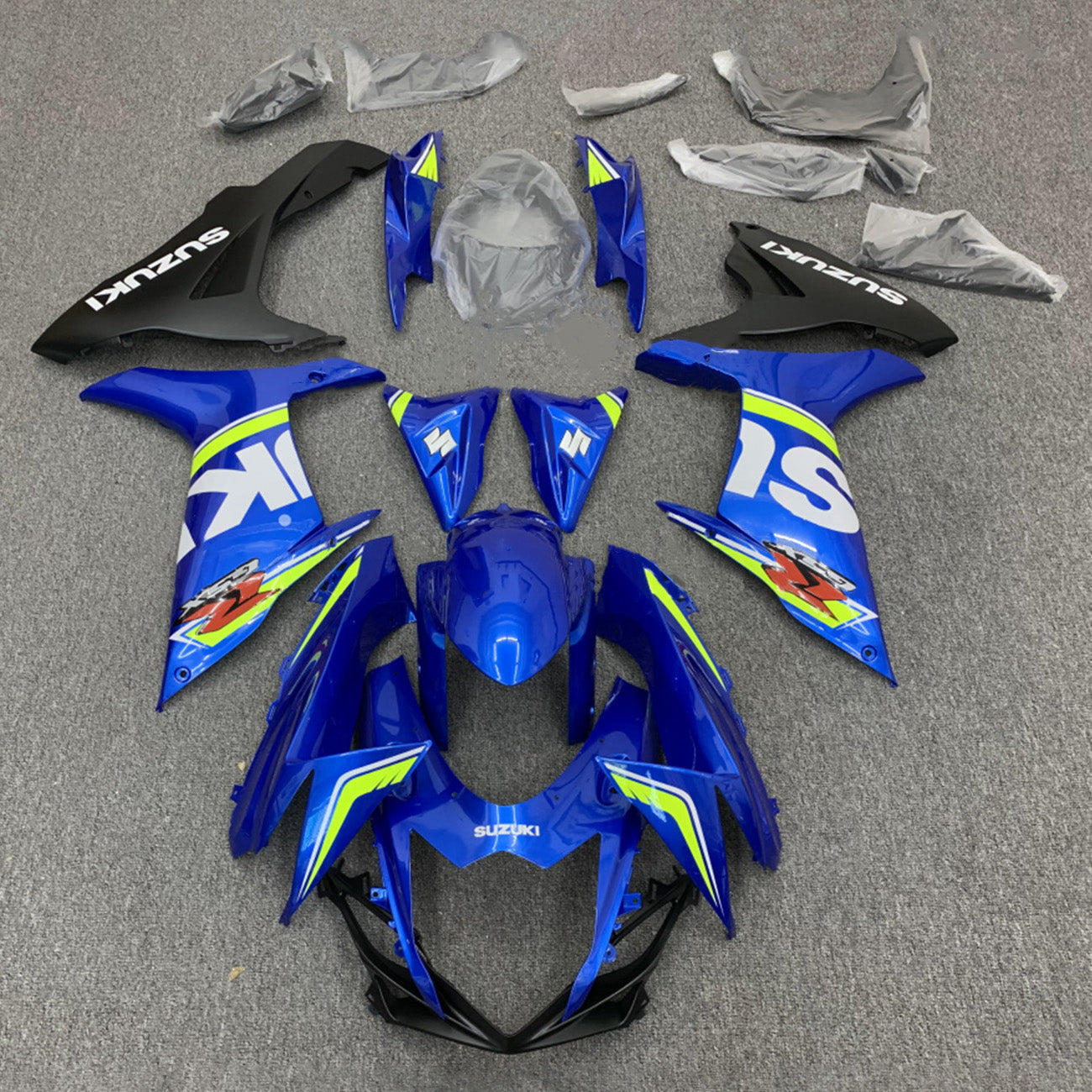 Amotopart Suzuki GSXR 600/750 2011-2023 K11 Kit carena carrozzeria in plastica ABS