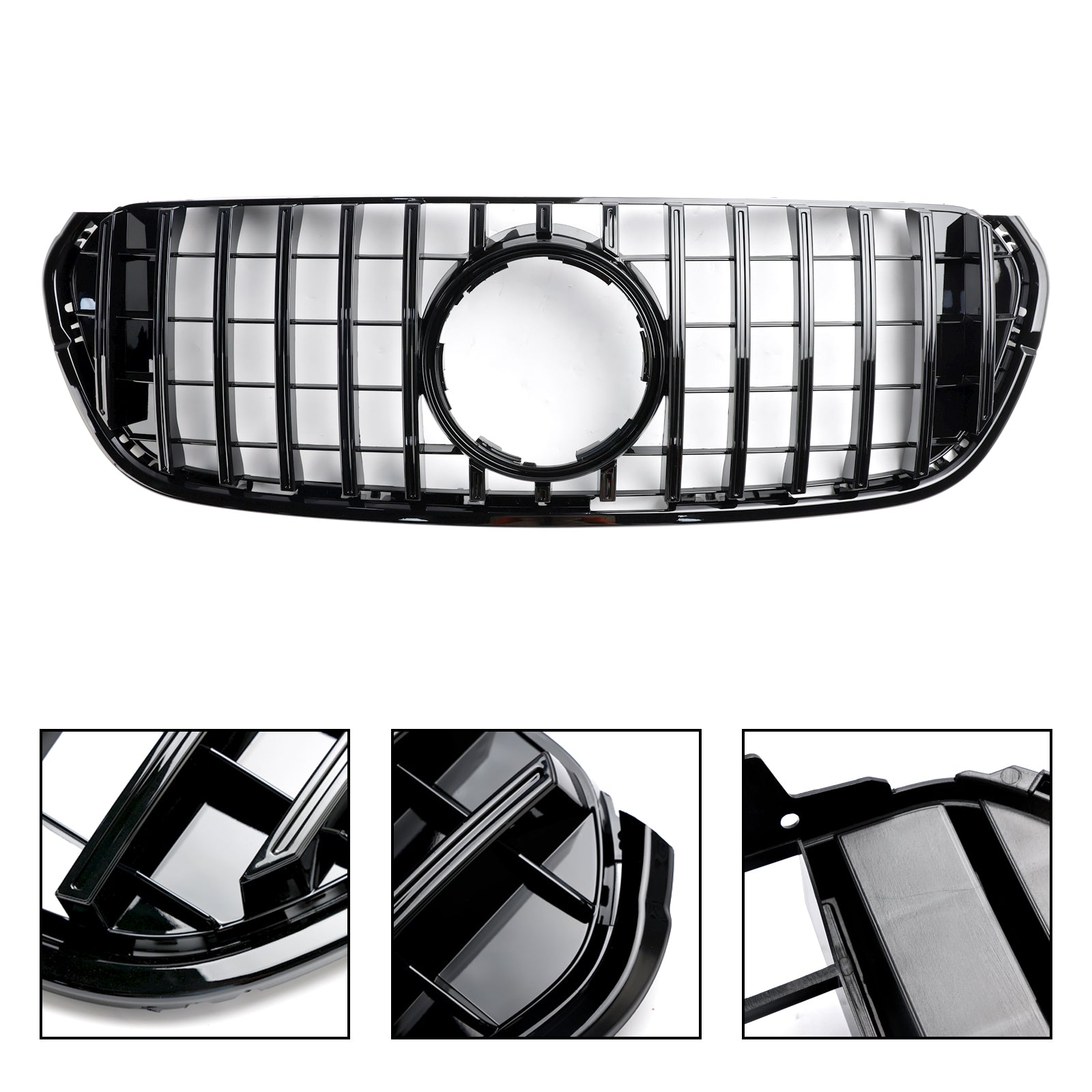 Grille de pare-chocs avant noire pour Mercedes Benz Classe X X470 2017-2019