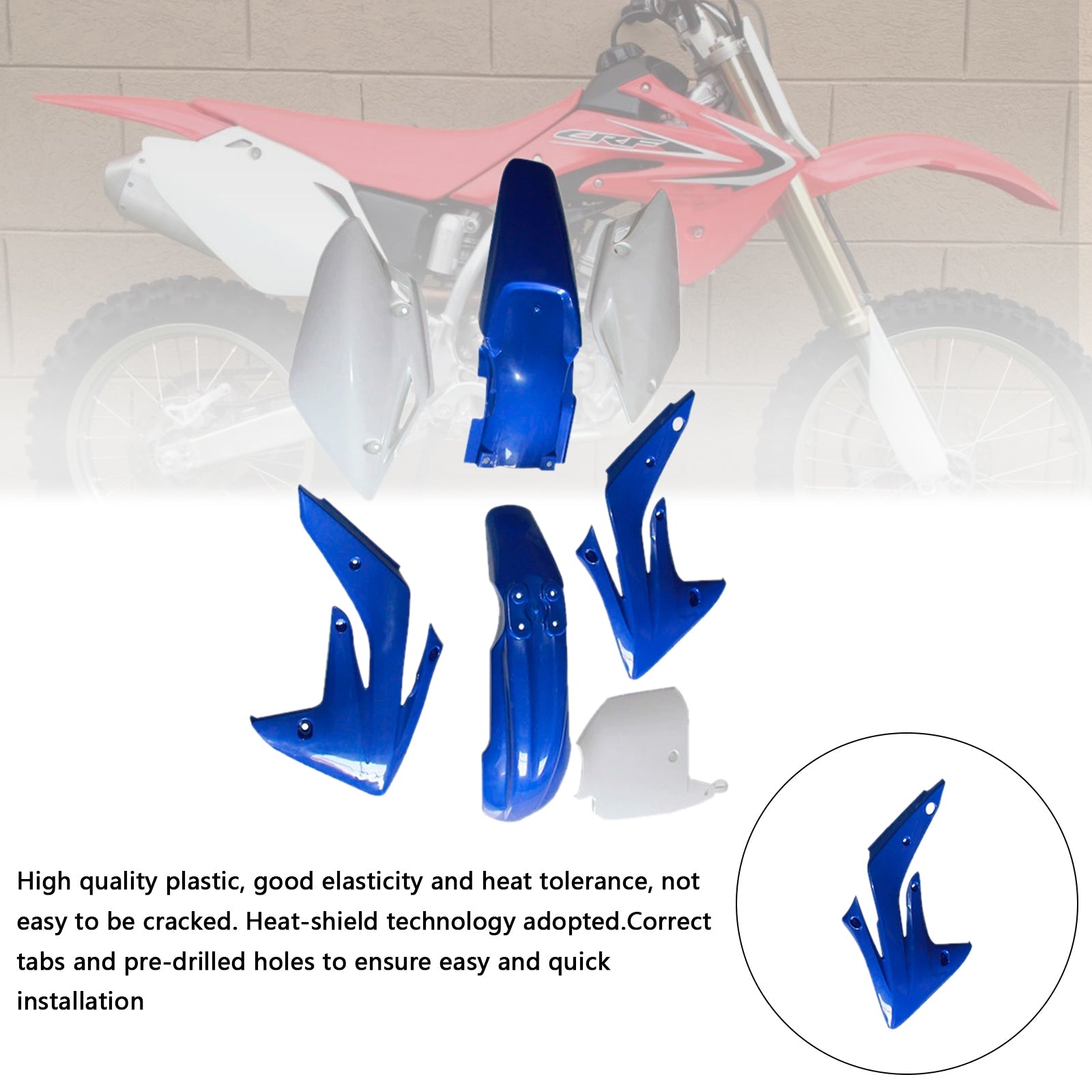 Kit de carrosserie en plastique pour Honda CRF150R/RB 2007-2014, carénage de garde-boue