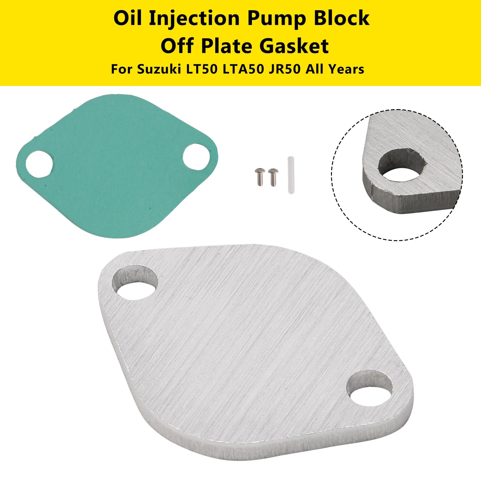 Joint de plaque de blocage de pompe d'injection d'huile pour Suzuki LT50 LTA50 JR50 toutes années
