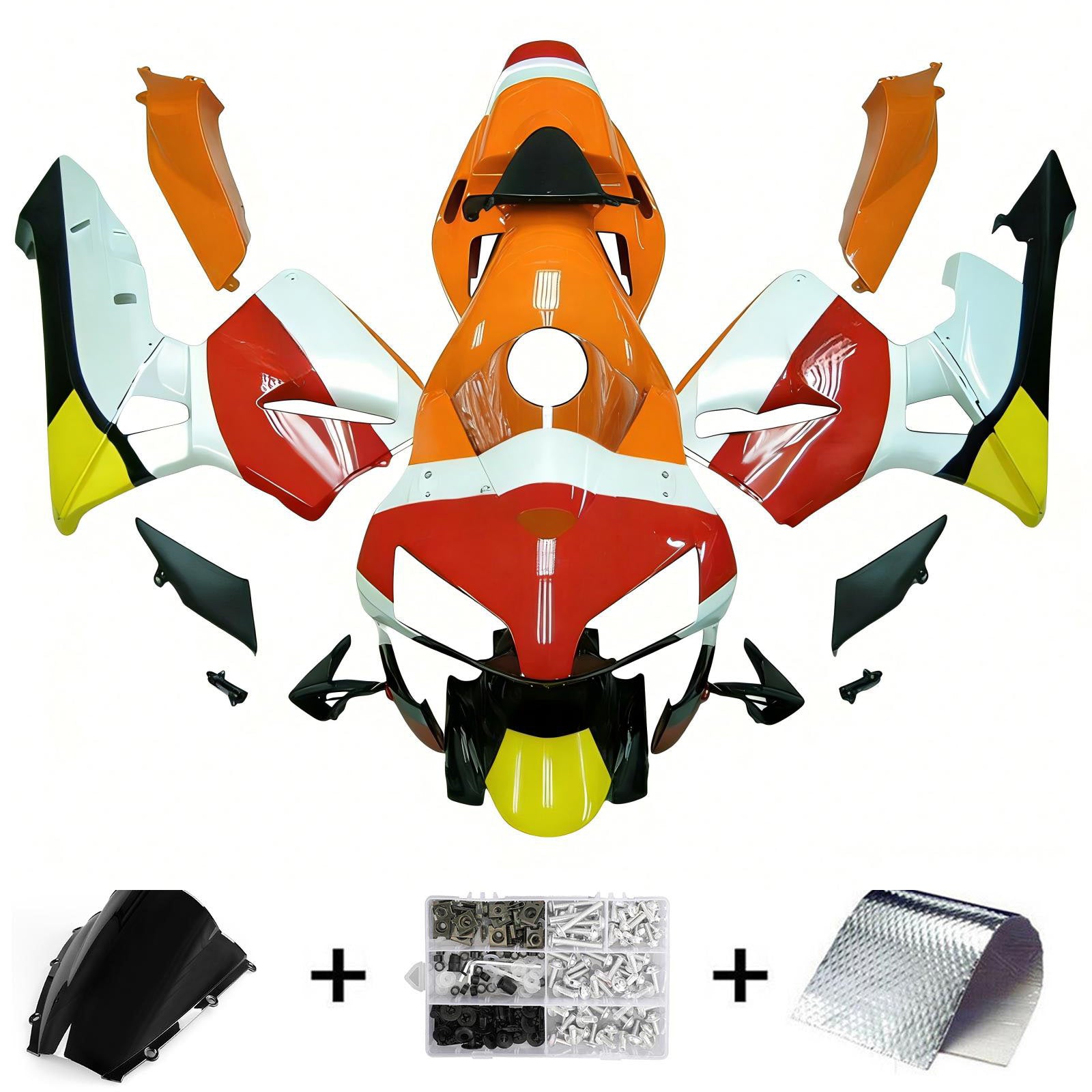 Kit de carénage par injection, carrosserie en plastique ABS pour Honda CBR600RR 2003-2004 F5