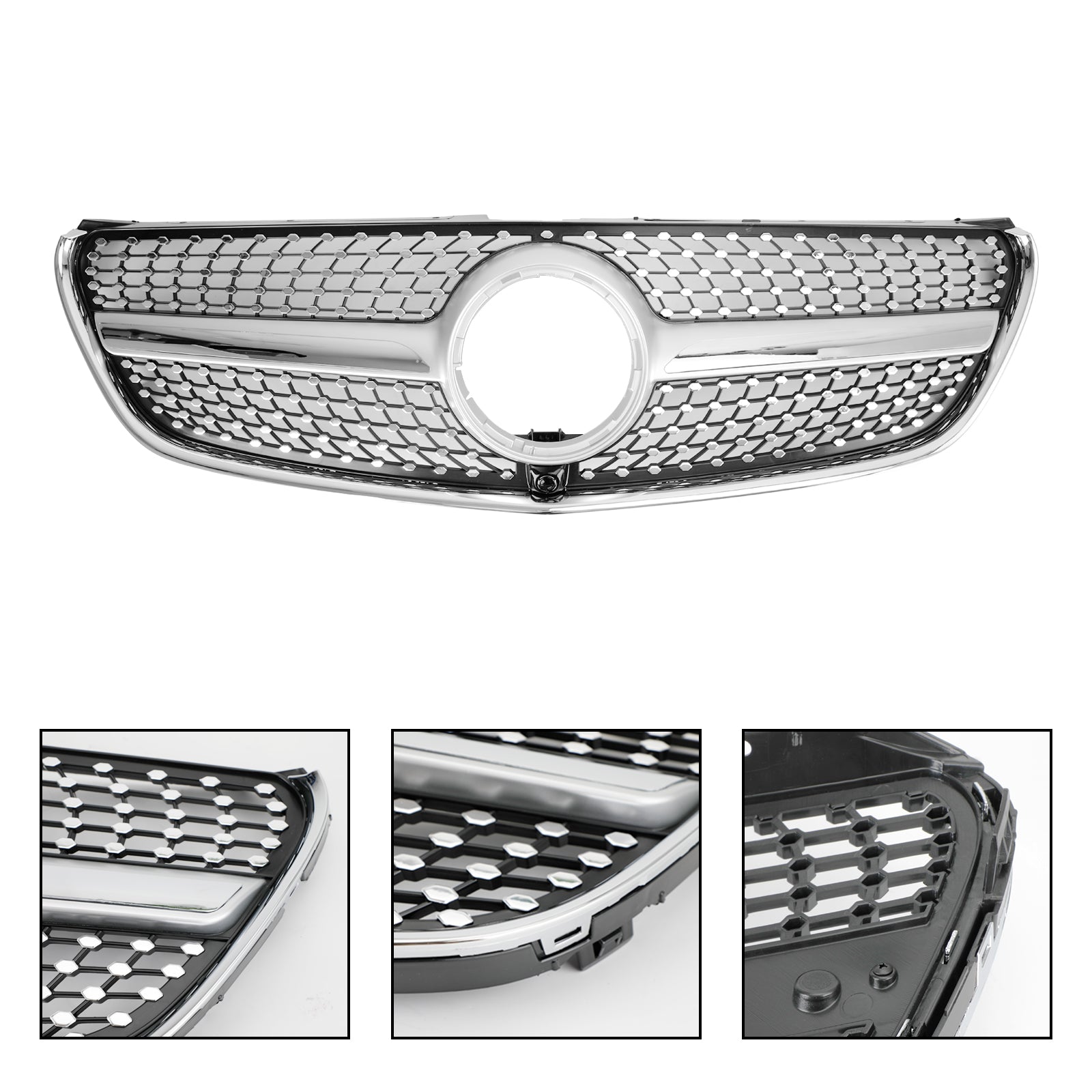 2014-03.2019 Mercedes Benz V Class W447 Calandre supérieure en diamant Grille