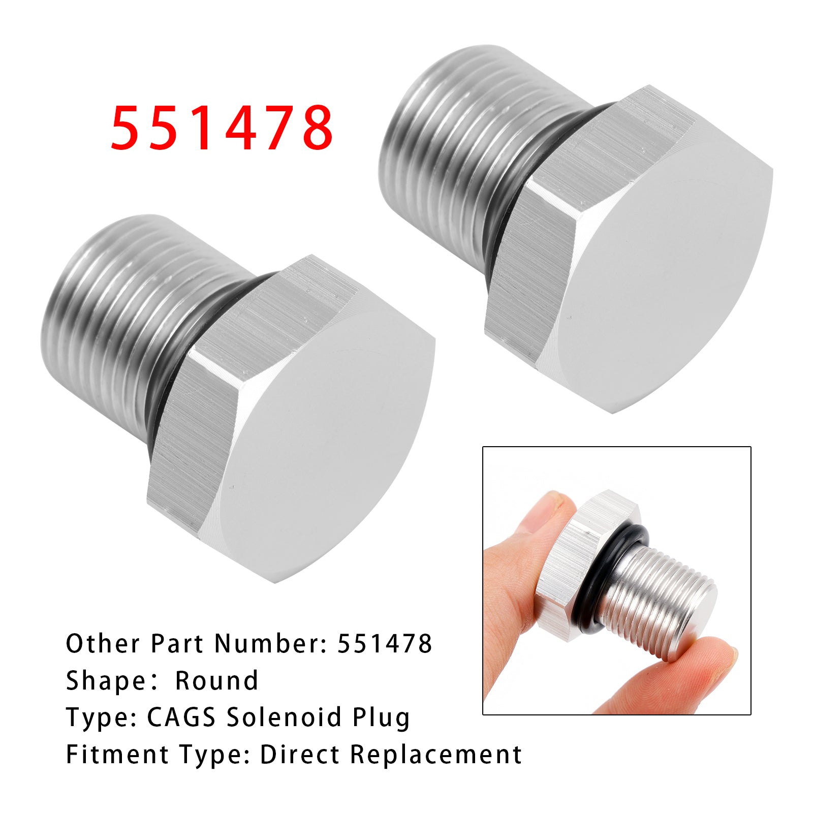 Lot de 2 connecteurs de solénoïde 551478 pour passage de vitesse rapide (Skip Shift) pour transmission T56 LS1 LS