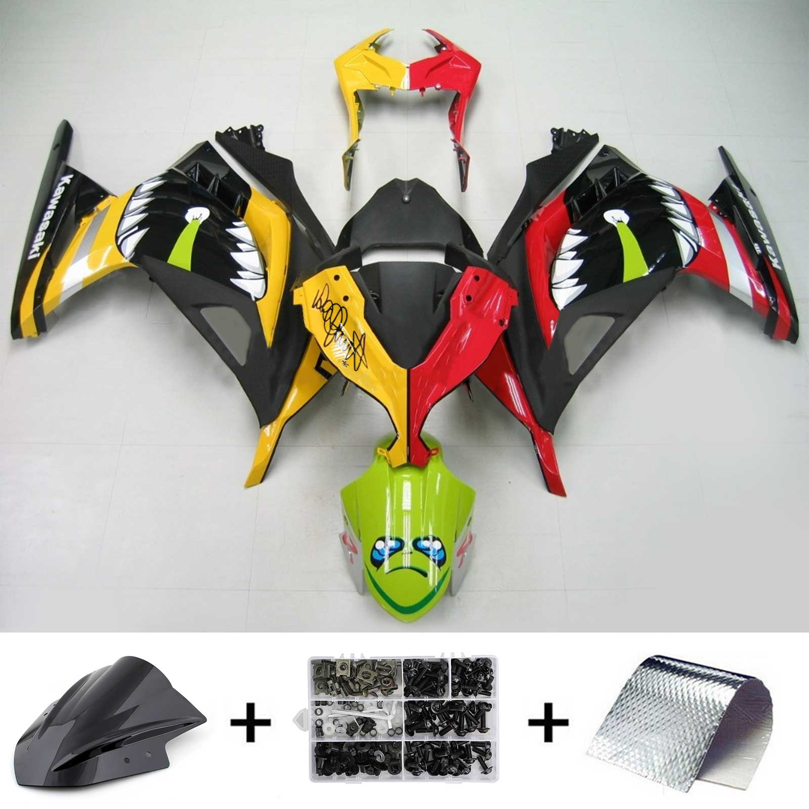 2013-2017 Kawasaki EX300 / Ninja300 Kit de carénage injection de carrosserie en plastique ABS