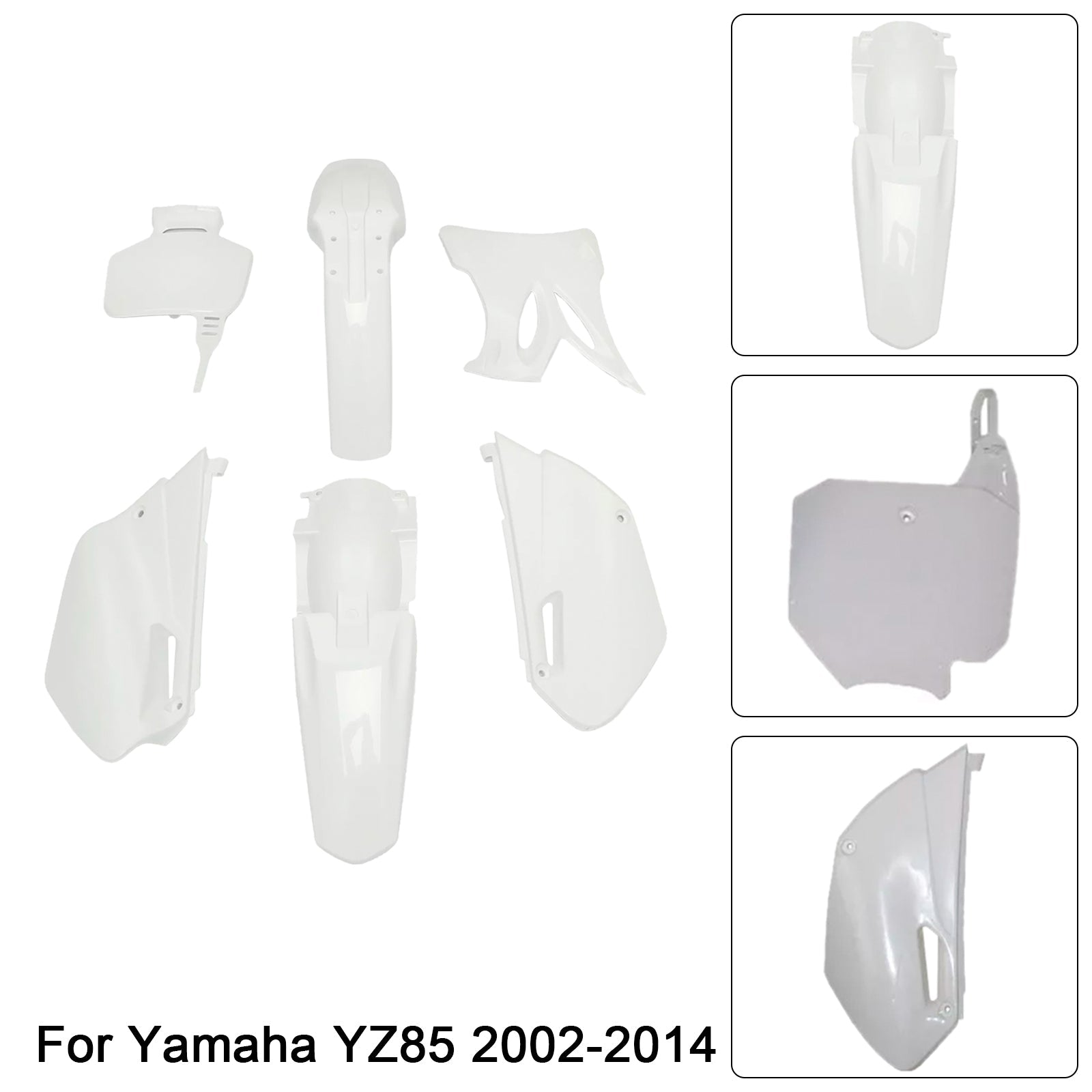 Kit de carénage de garde-boue en plastique pour Yamaha YZ85 2002-2014