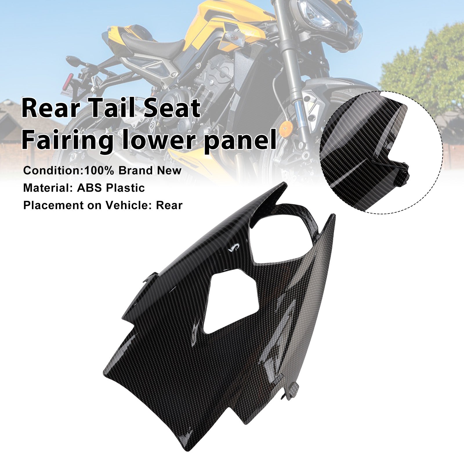 Panel inferior del carenado trasero para Street Triple 765 R/RS 2020-2025