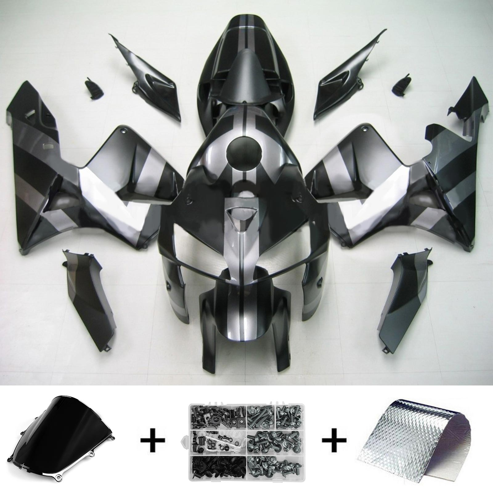Kit carenado de inyección, carrocería de plástico ABS para Honda CBR600RR 2005-2006 F5