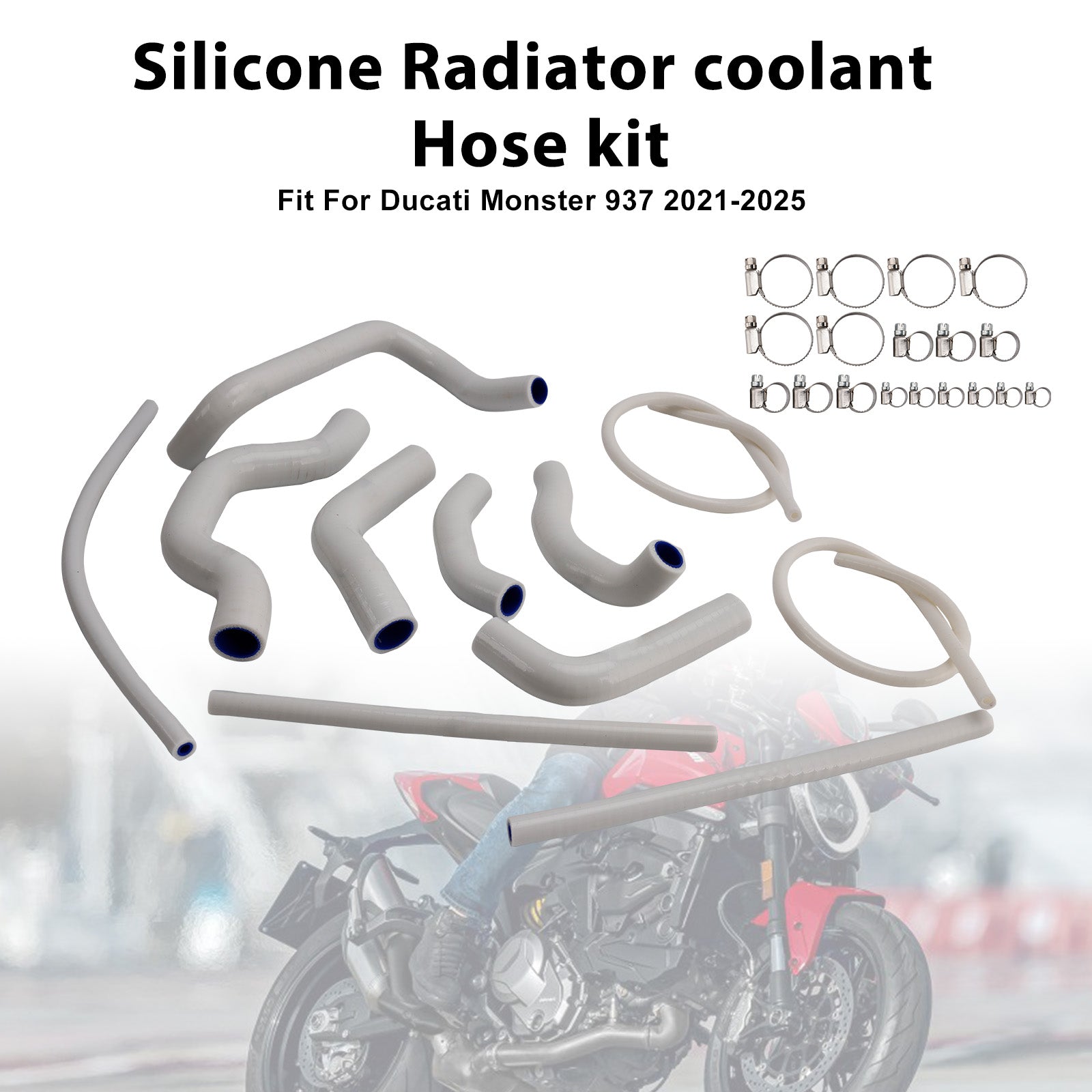 Durite de refroidissement en silicone pour radiateur Ducati Monster 937 (2021-2025)