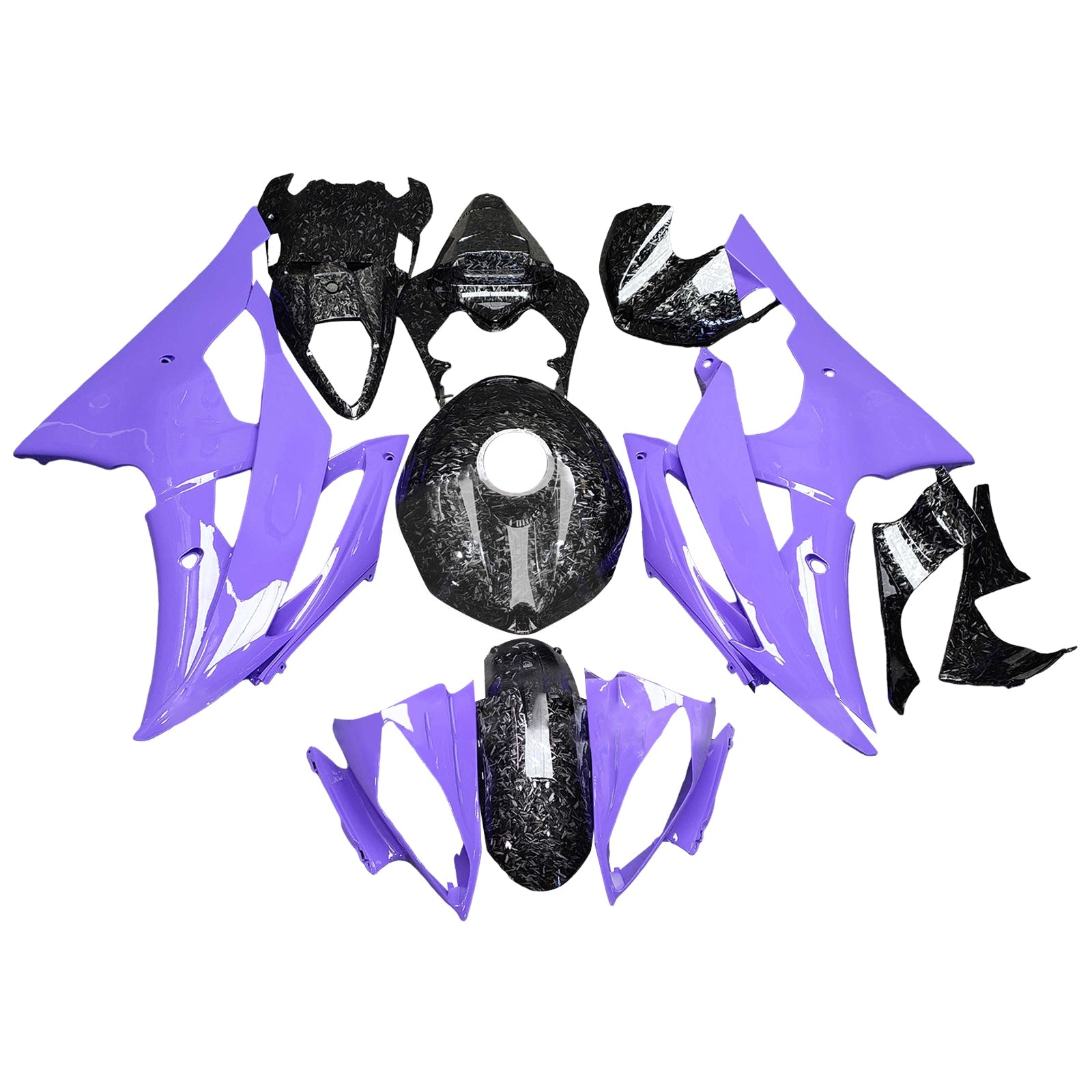 Kit de carenado inyectado de plástico ABS para Yamaha YZFR6 YZF-R6 2008-2016