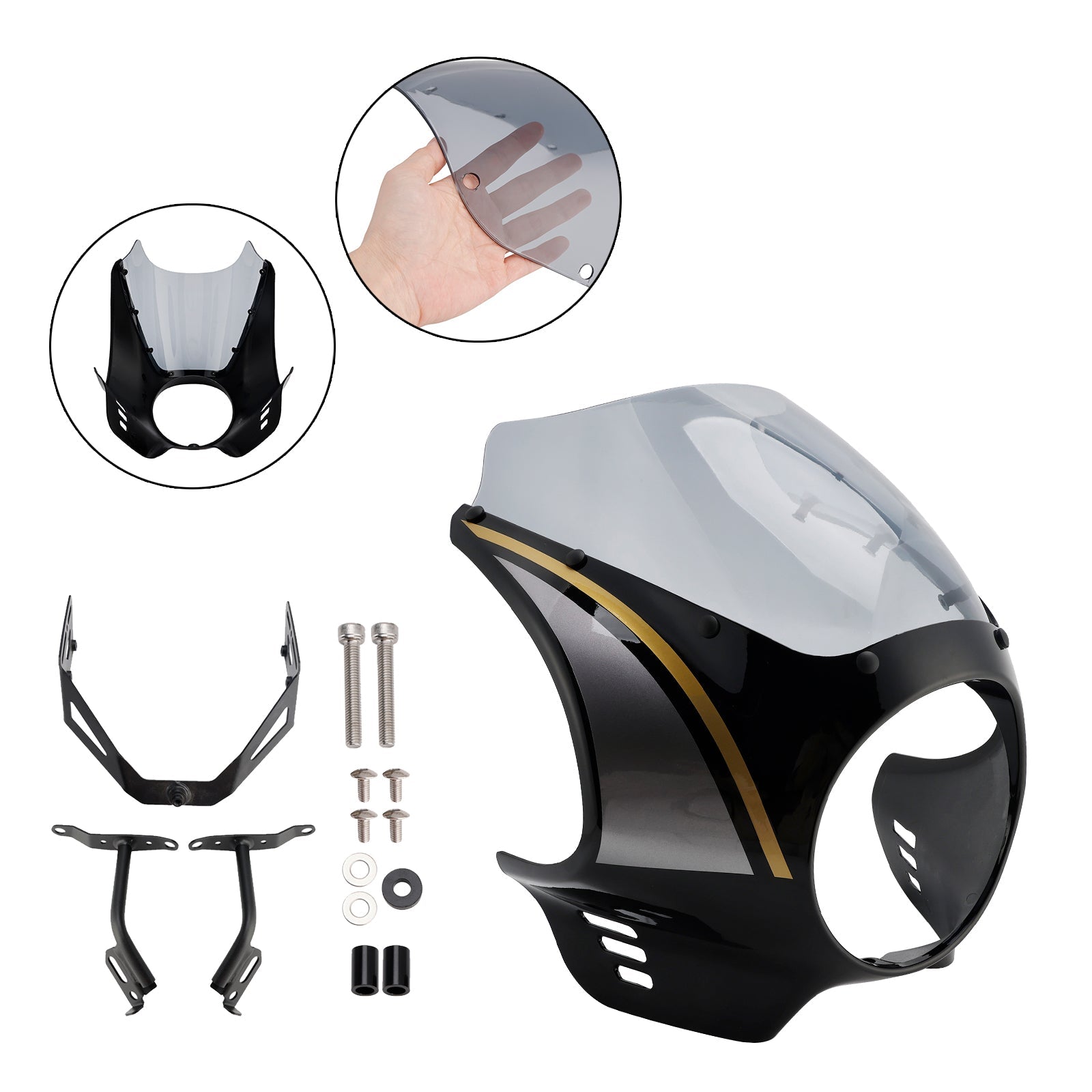 Parabrisas y carenado de faro para Yamaha XSR900 (2022-2025)