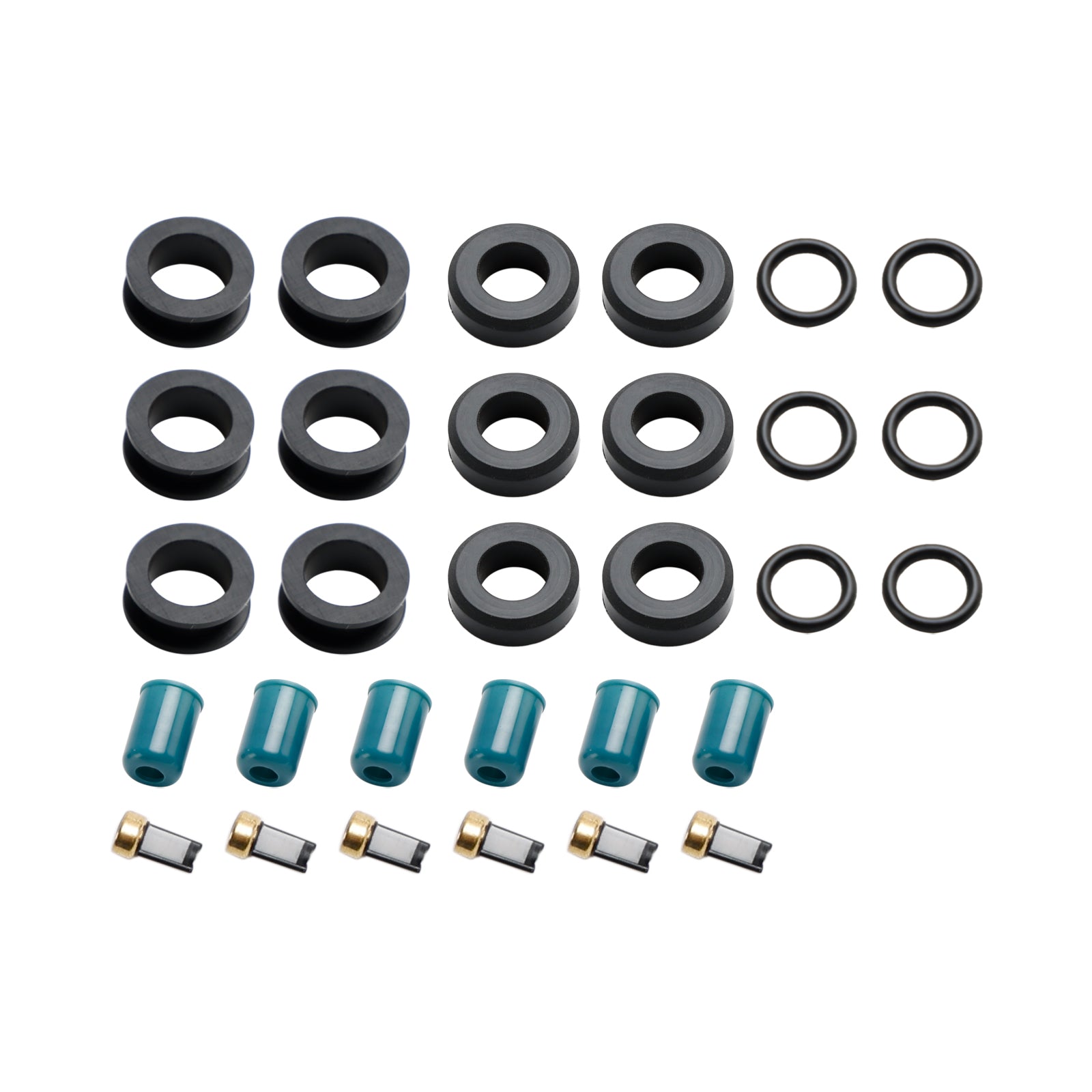 Kit de reparación y reconstrucción de sello de inyector de combustible para camión Toyota 3VZE 3.0L 1988-1995