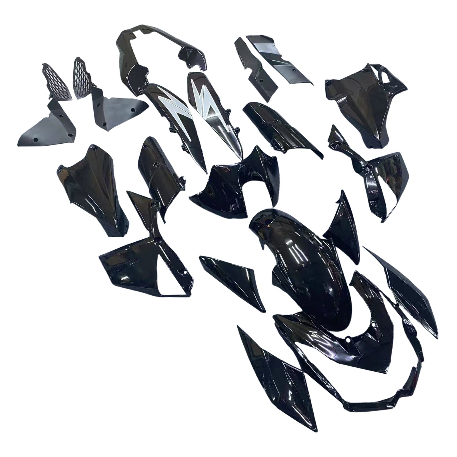 Kit de carénage en plastique ABS injecté compatible avec Kawasaki Z1000 2010-2013