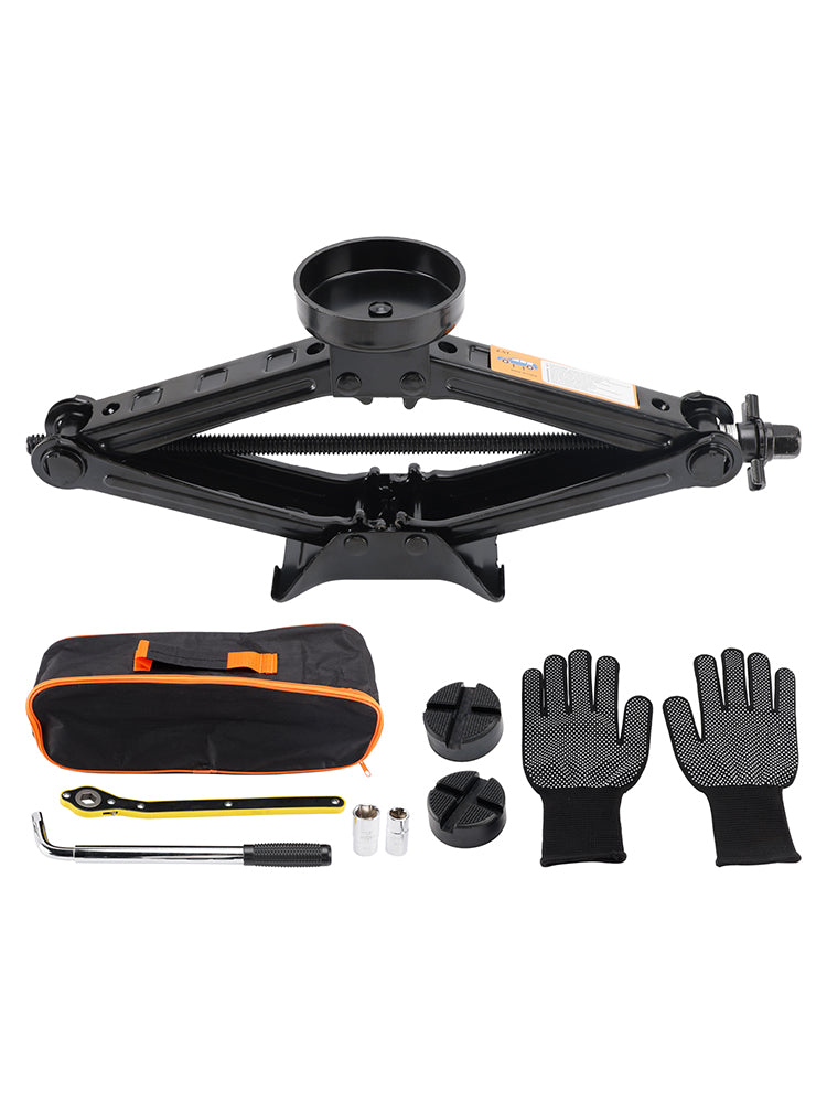 Universele schaarkrik 2,5 T/2500 kg met wielsleutel voor SUV's en MPV's