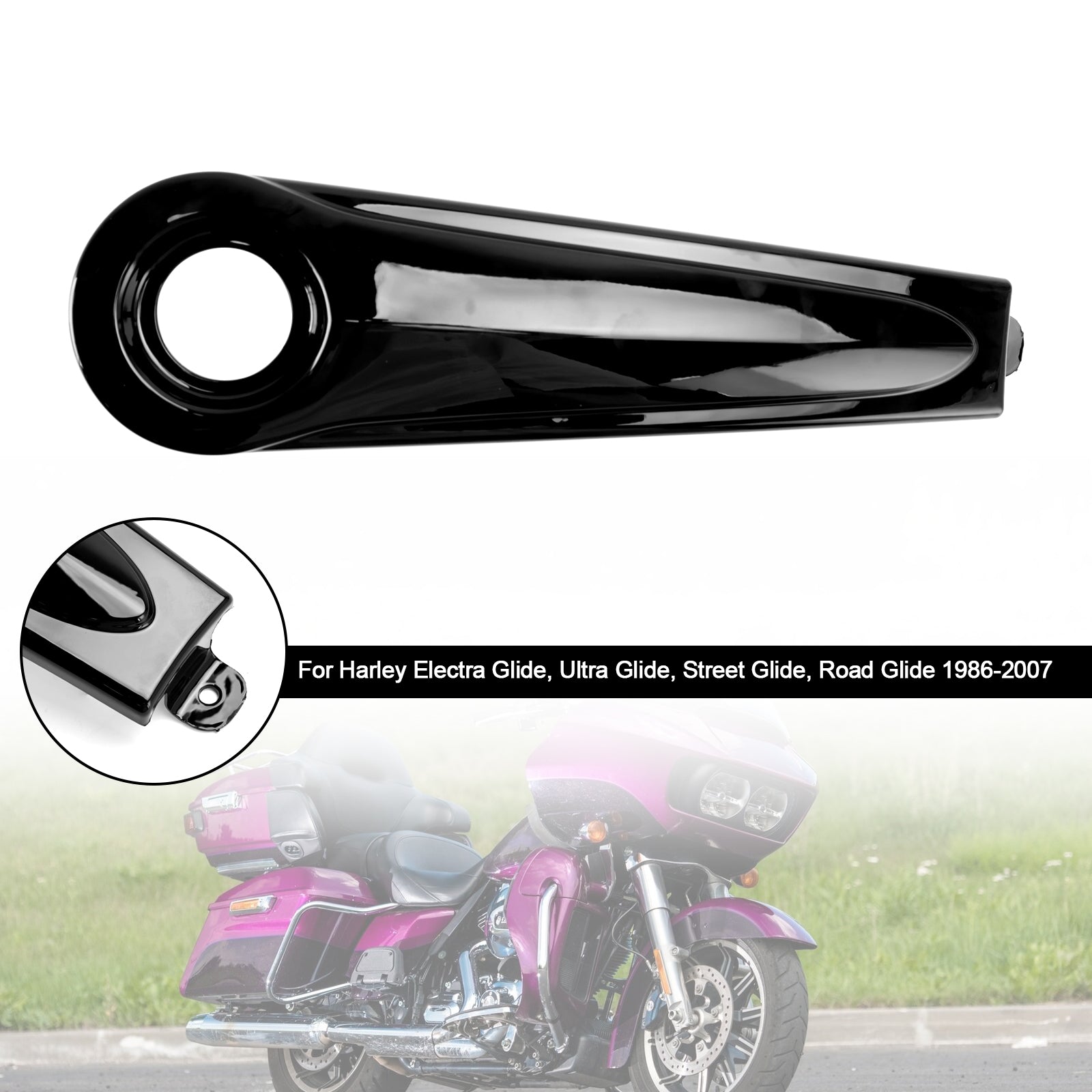 1986-2007 Harley Electra Glide, Ultra Glide, Street Glide, Road Glide Réservoir Cap Cover Panel Carénage