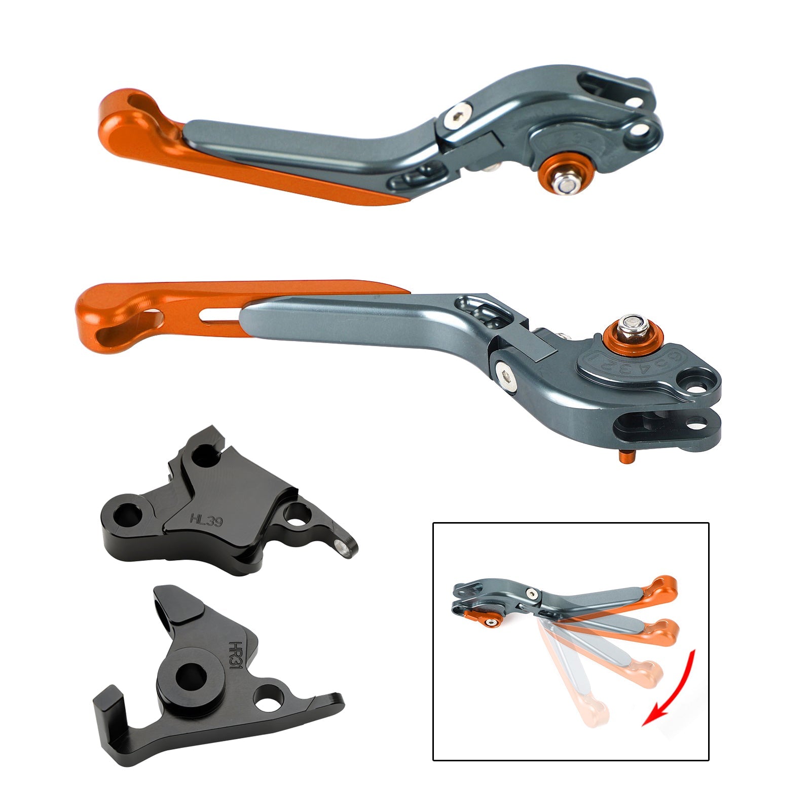 Levier de frein d'embrayage réglable pour CFMOTO 450SS 450SR 21-23 450NK 23-24
