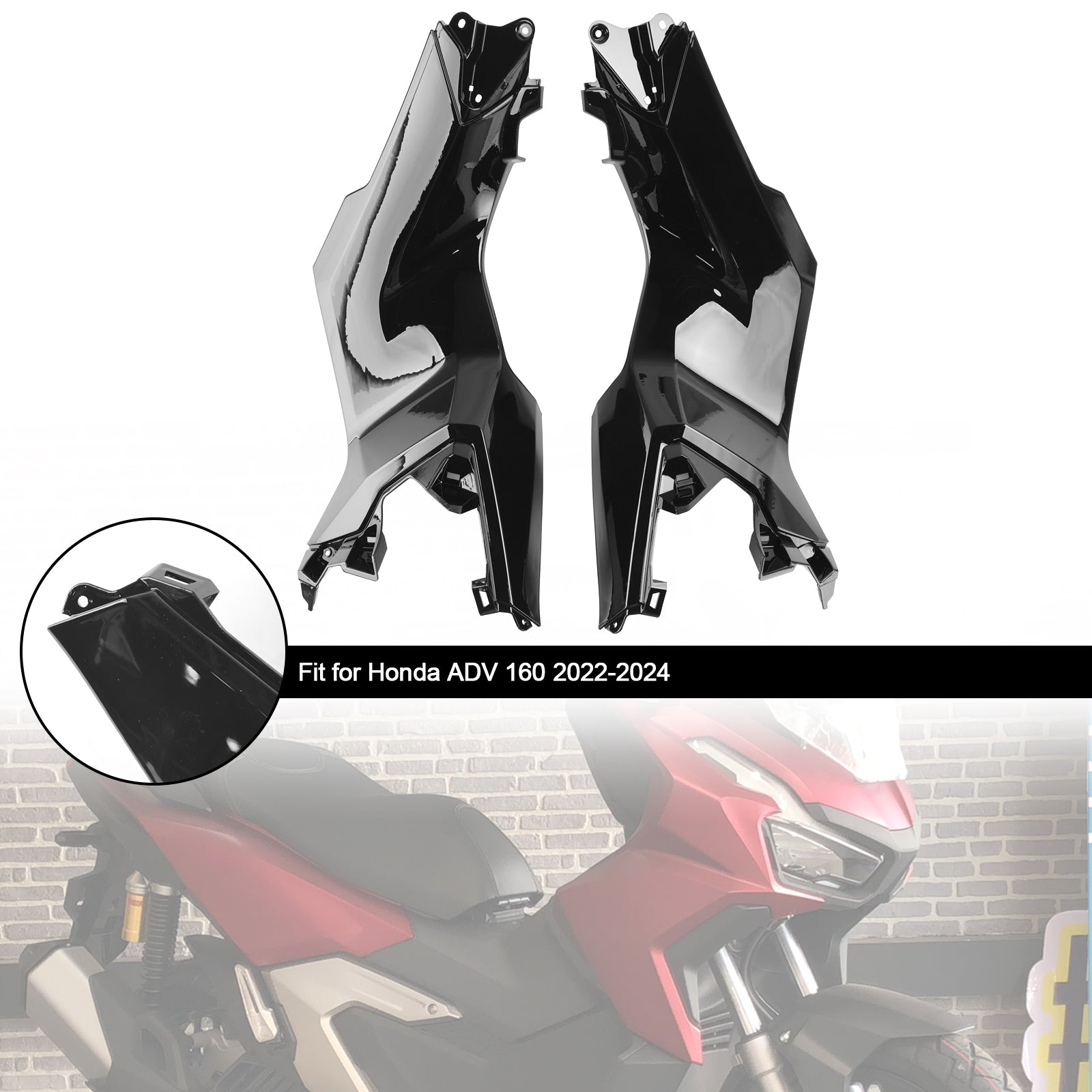 Cofano del corpo della carenatura del pannello di copertura del telaio laterale Honda ADV 160 2023-2024