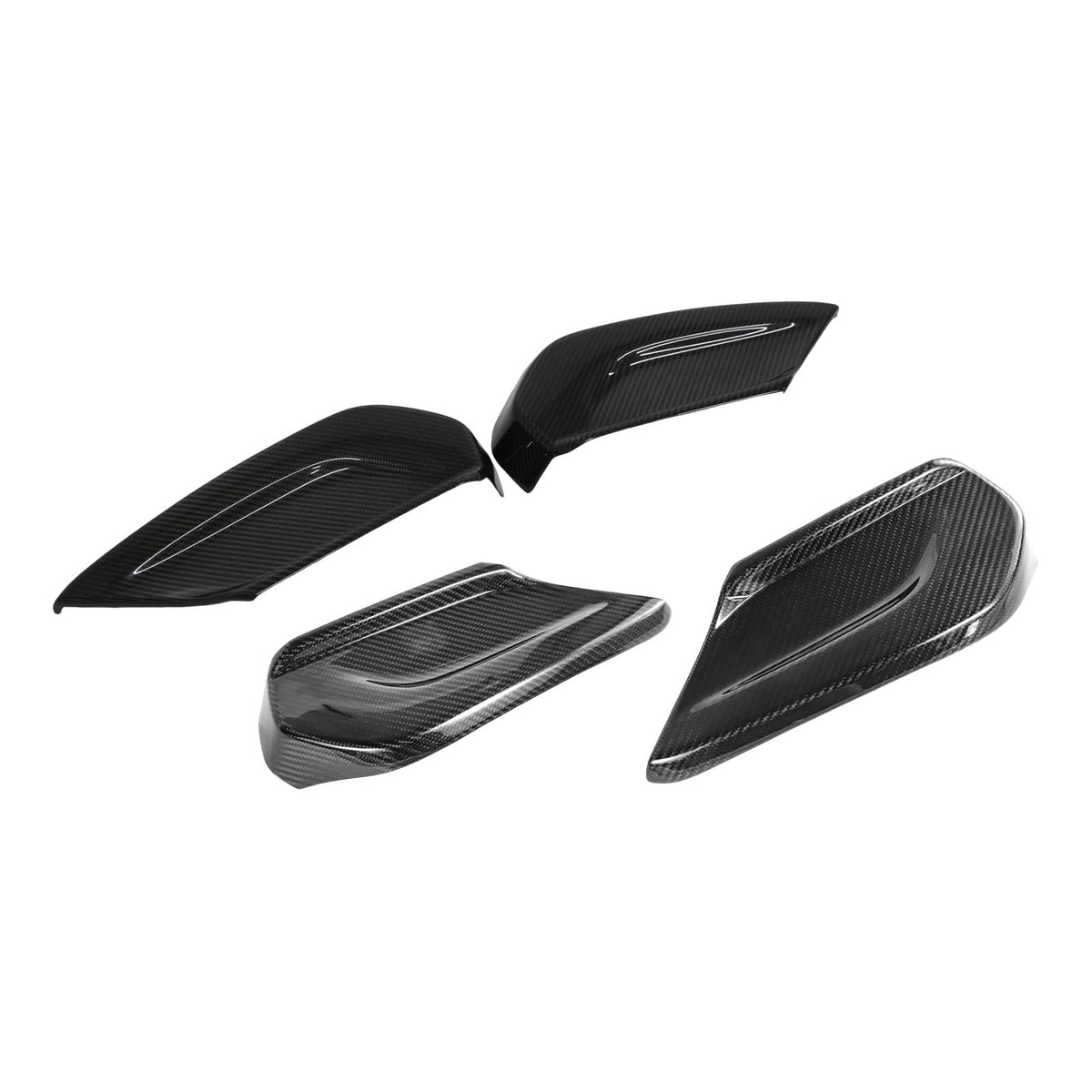 Embellecedor de panel lateral de asiento de fibra de carbono para Mercedes-Benz W464 Y W465 (2019-2026)
