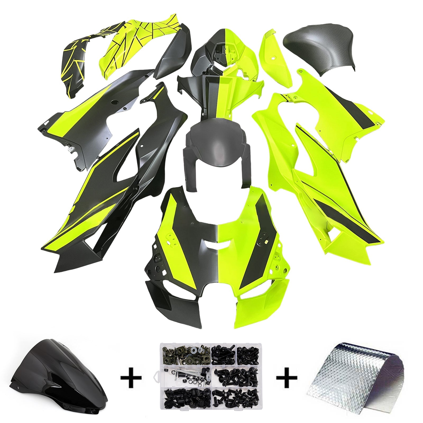 Kit carenatura iniezione ABS per Kawasaki ZX-10R ZX-10RR 2021-2025