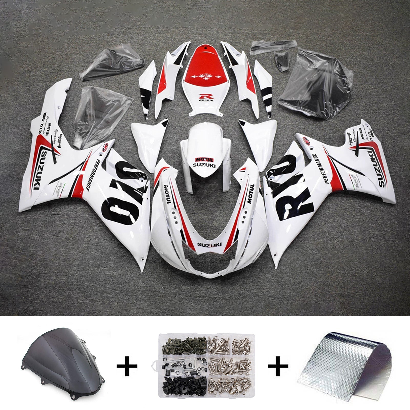 Kit de carénage injecté en plastique ABS pour Suzuki GSXR 600/750 2011-2026 K11