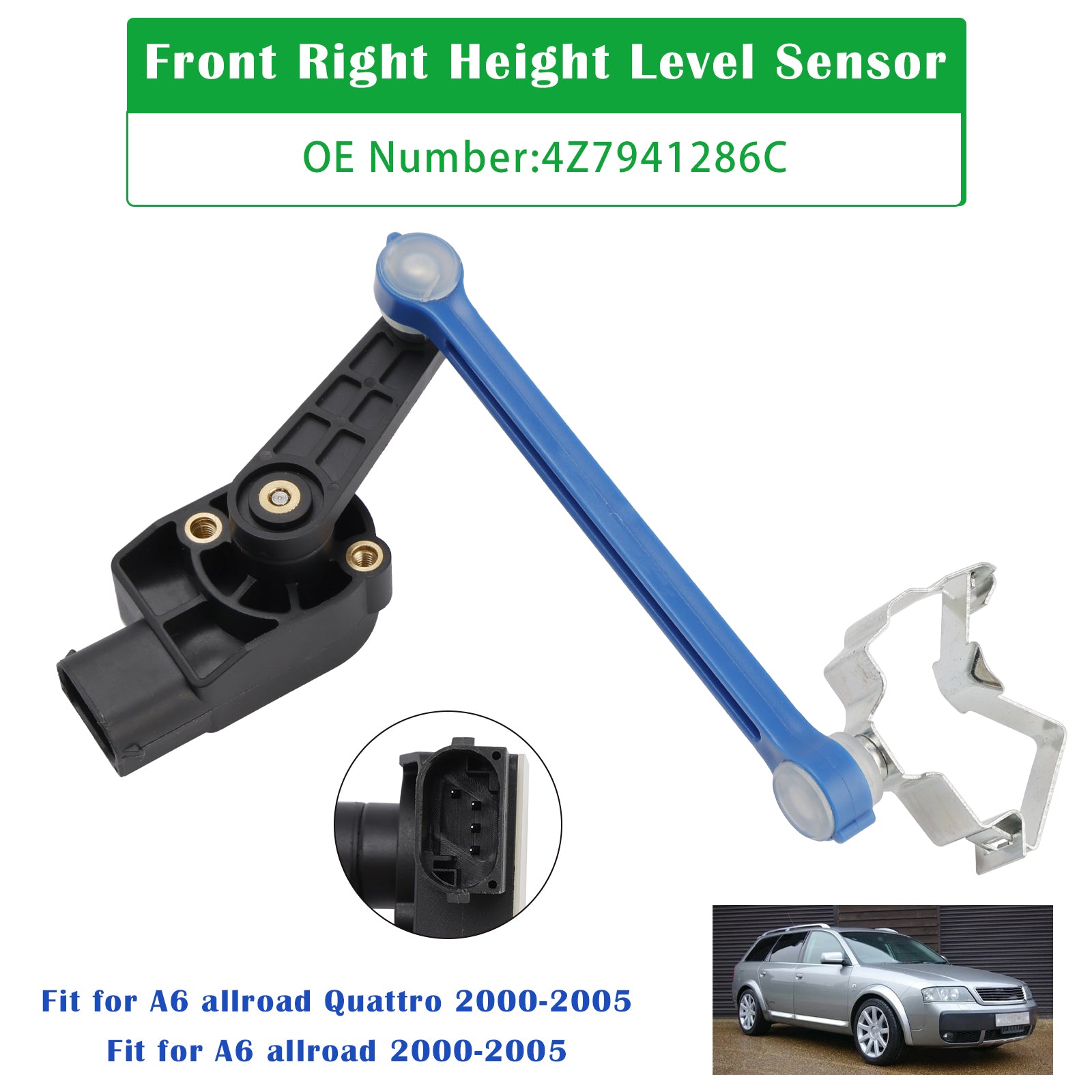 Capteur de niveau avant droit 4Z7941286C pour Audi A6 C5 Allroad Quattro 00-05