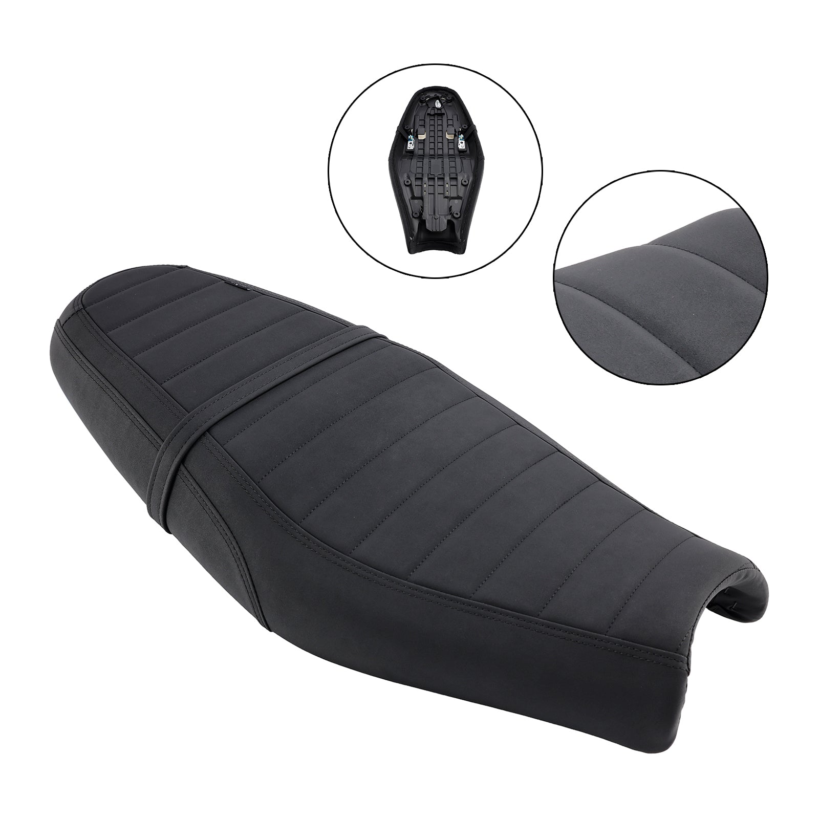 Coussin de siège passager avant et arrière inférieur noir pour Street Twin Speed Twin BrownC