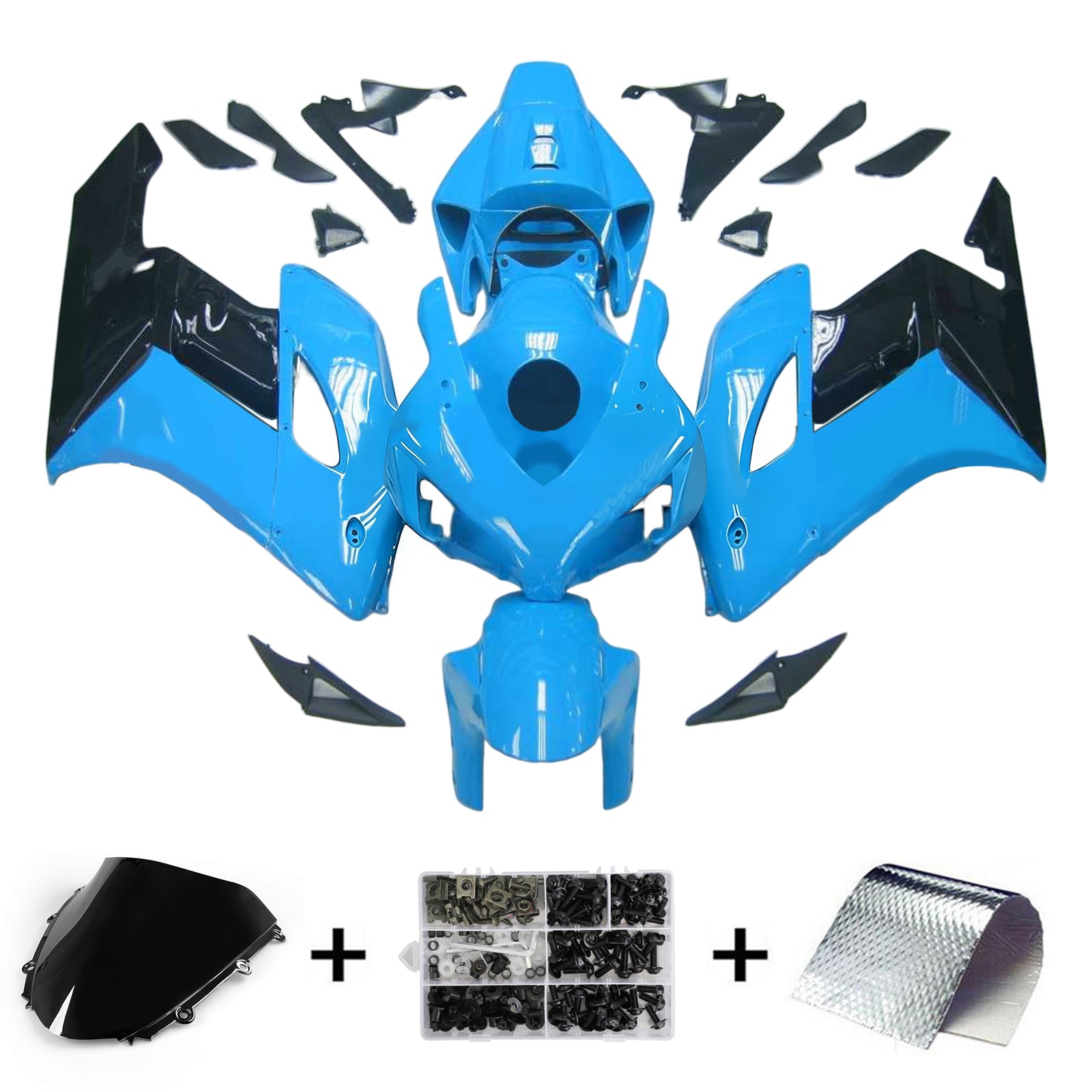 Kit de carénage par injection, carrosserie en plastique ABS pour Honda CBR1000RR 2004-2005