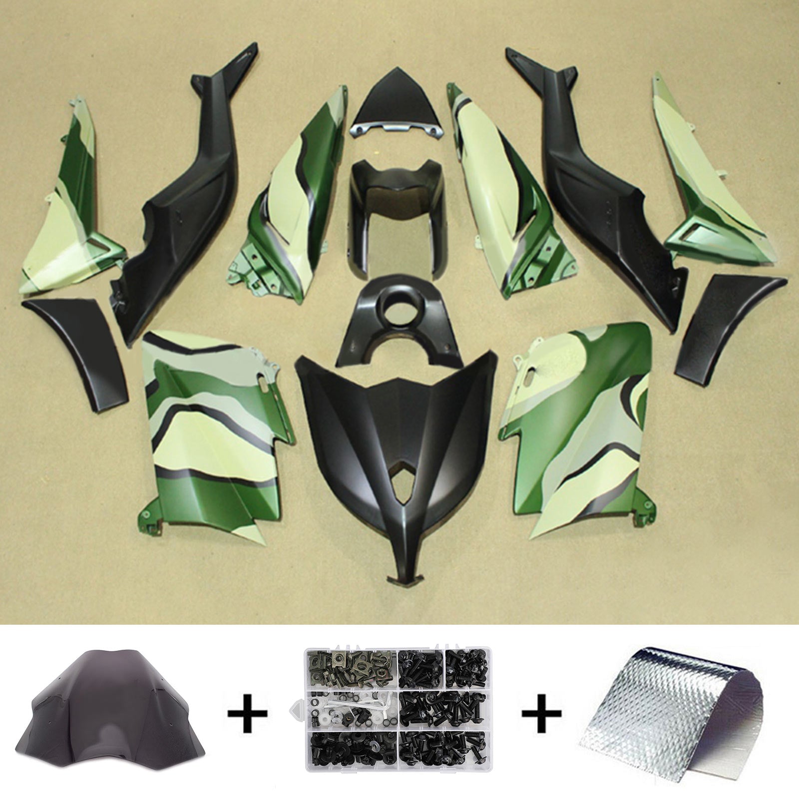 Kit de carénage en plastique injecté compatible avec Yamaha T-Max TMAX530 2012-2014