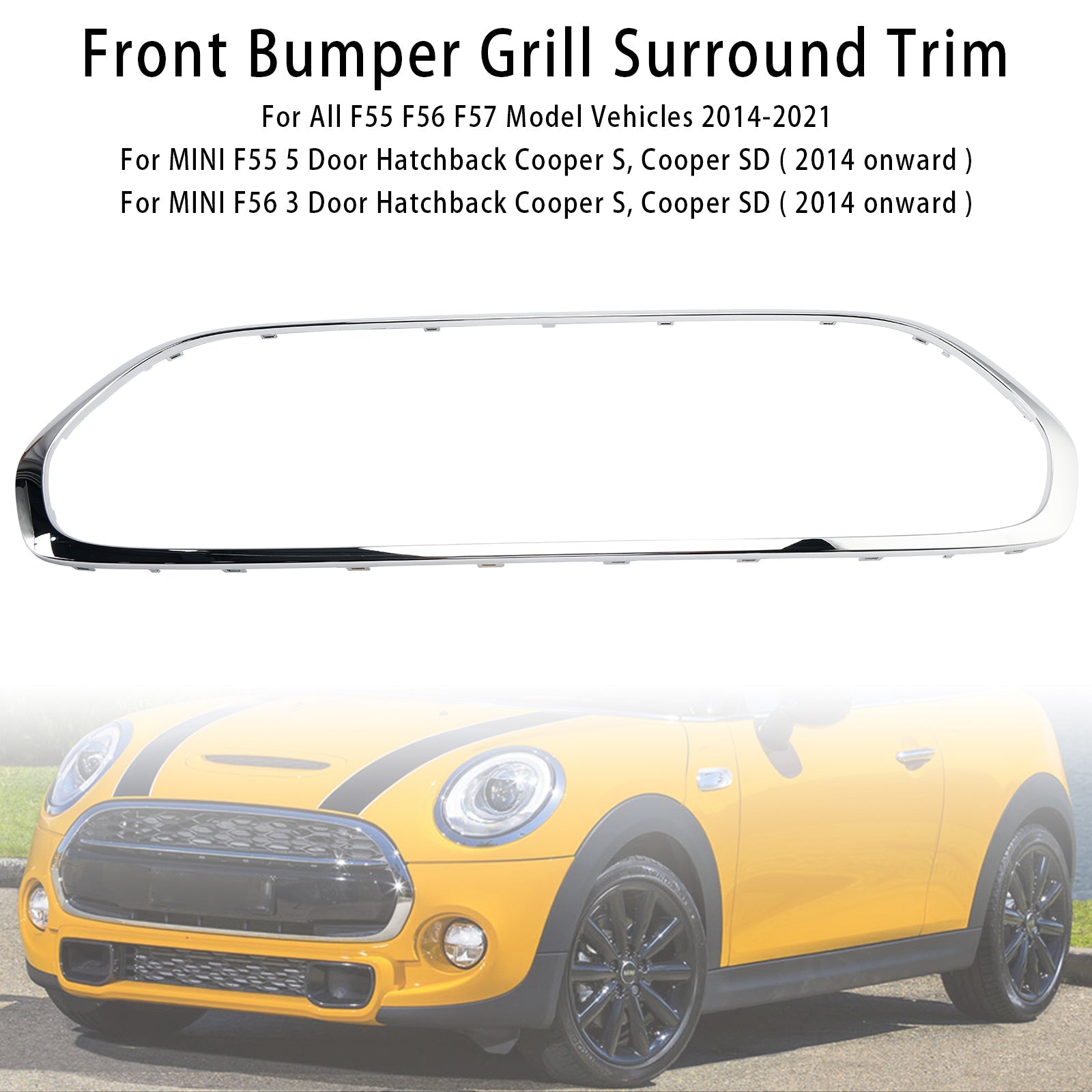 Mini Cooper F55 F56 F57 2014-2021 51137449207 Front Grillet