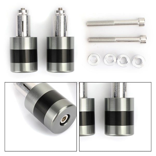 Ciężka waga CNC 7/8" Końcówki kierownicy 22mm, suwaki redukujące wibracje, zaślepki