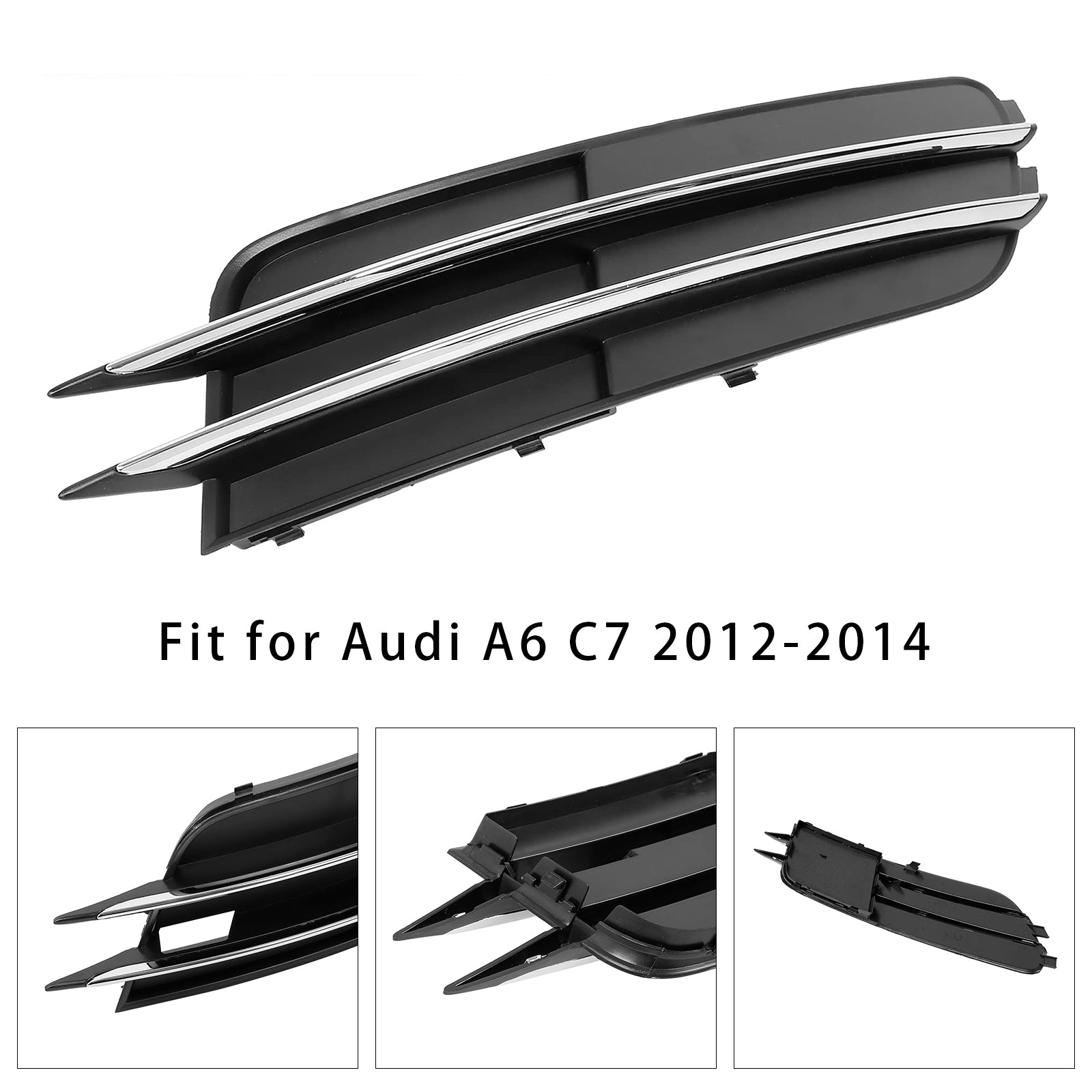 Rechtsvoor Bumper Grille voor Audi A6 C7 2011-2014 Mistlamp 4G0807682