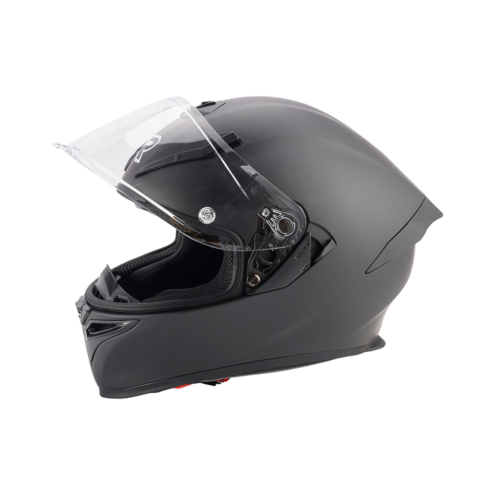 Casque moto intégral DOT pour adulte, orange et noir mat